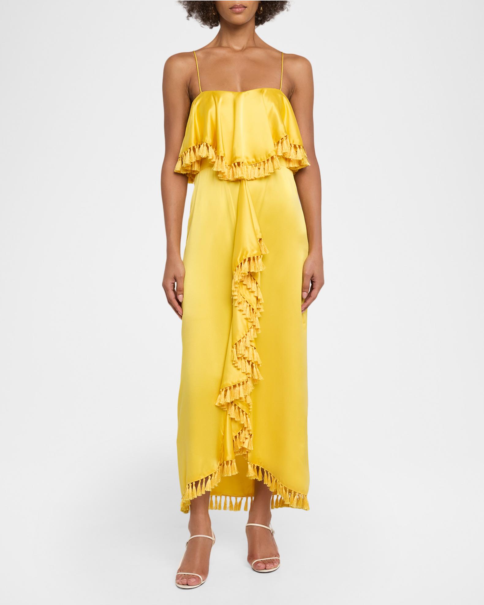 cinq a sept dresses Women's Luma Silk Dress - Yellow - Size 14 Mini Primary color:Black - Made to Order display_tag::NEW::#1D6E99::#ffffff Dresses and skirts > Details Concealed back zipper