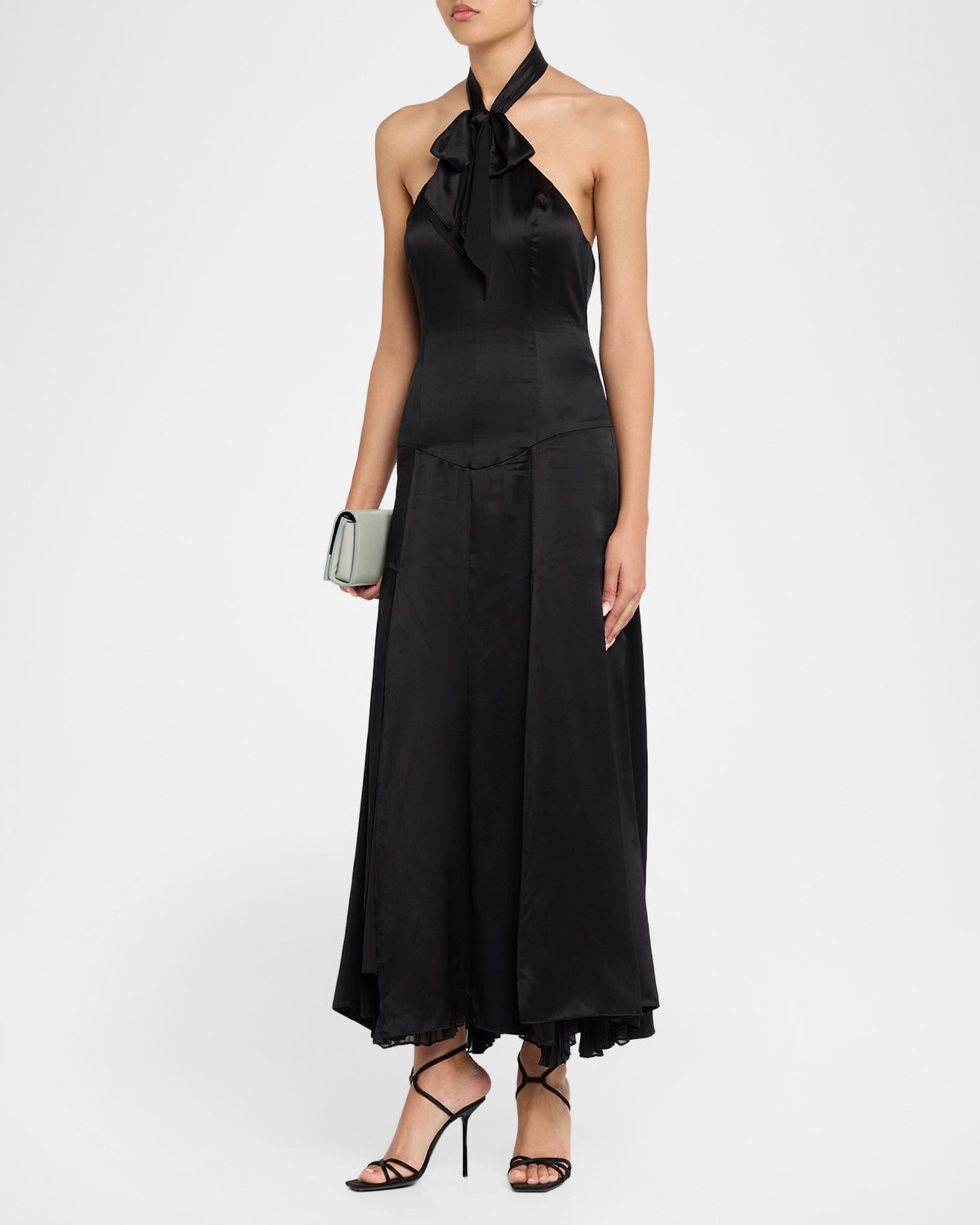 cinq a sept halter dress à Women's Monroe Maxi - Black color: rose