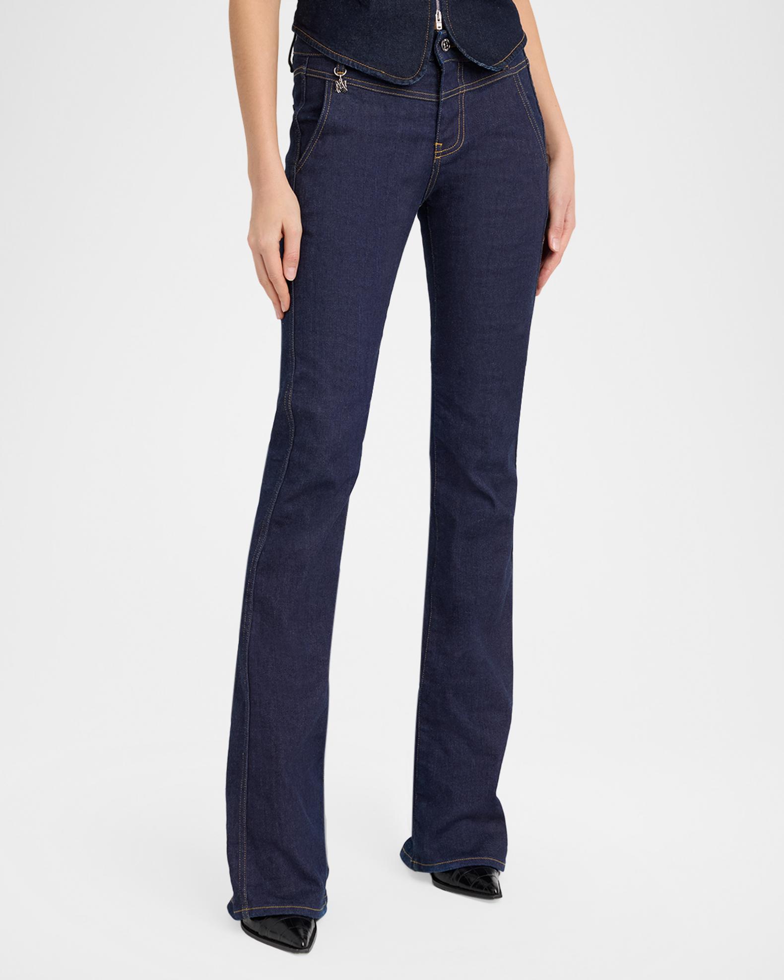 Amiri Raw Denim Bootcut Jeans | Neiman Marcus