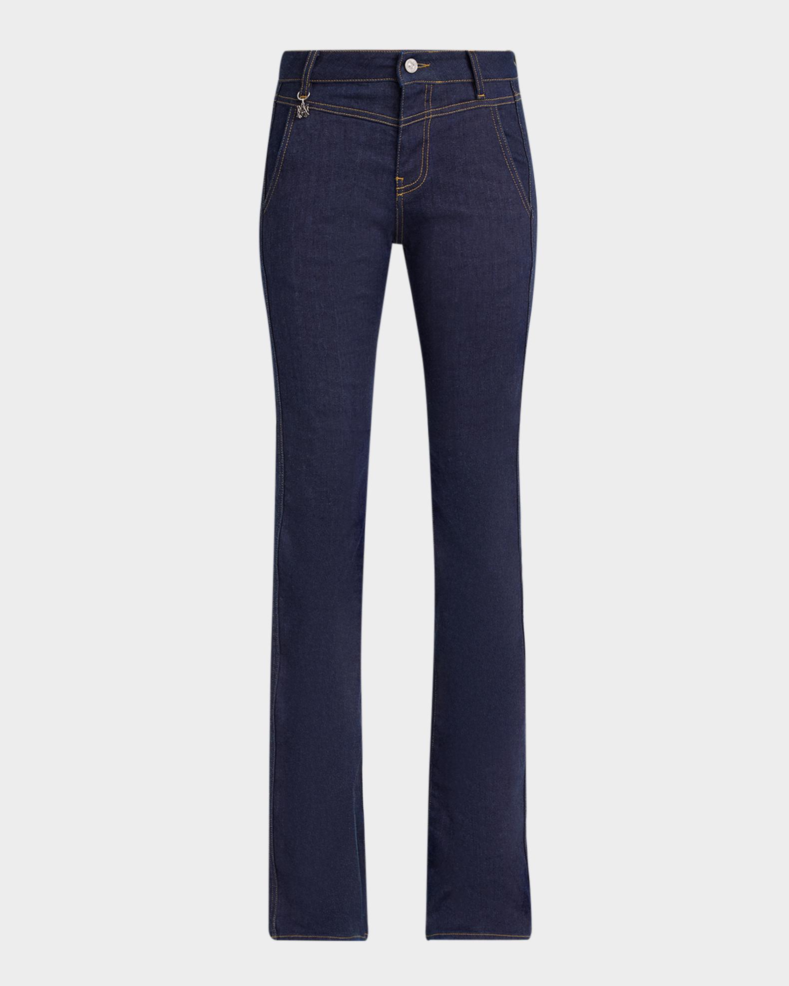 Amiri Raw Denim Bootcut Jeans | Neiman Marcus