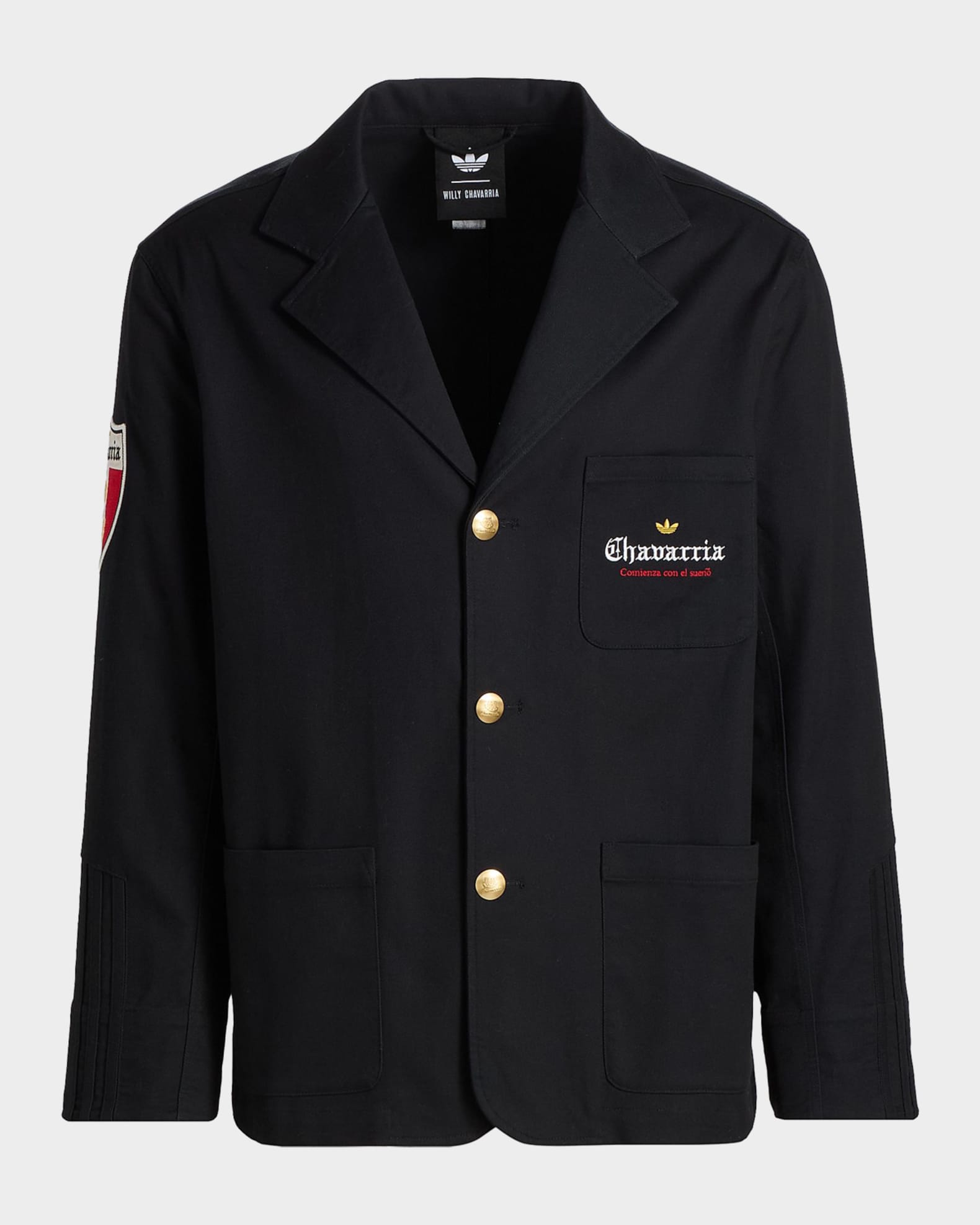 Adidas x Chavarria Men's Players Twill Blazer Jacket | Neiman Marcus
