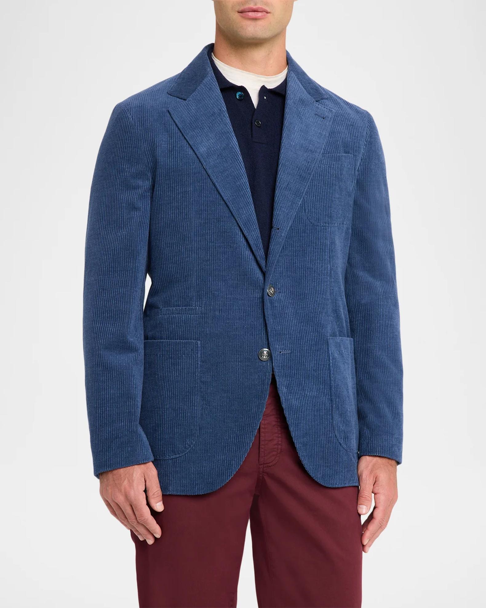 Brunello Cucinelli Men's Corduroy Two-Button Suit Jacket | Neiman Marcus