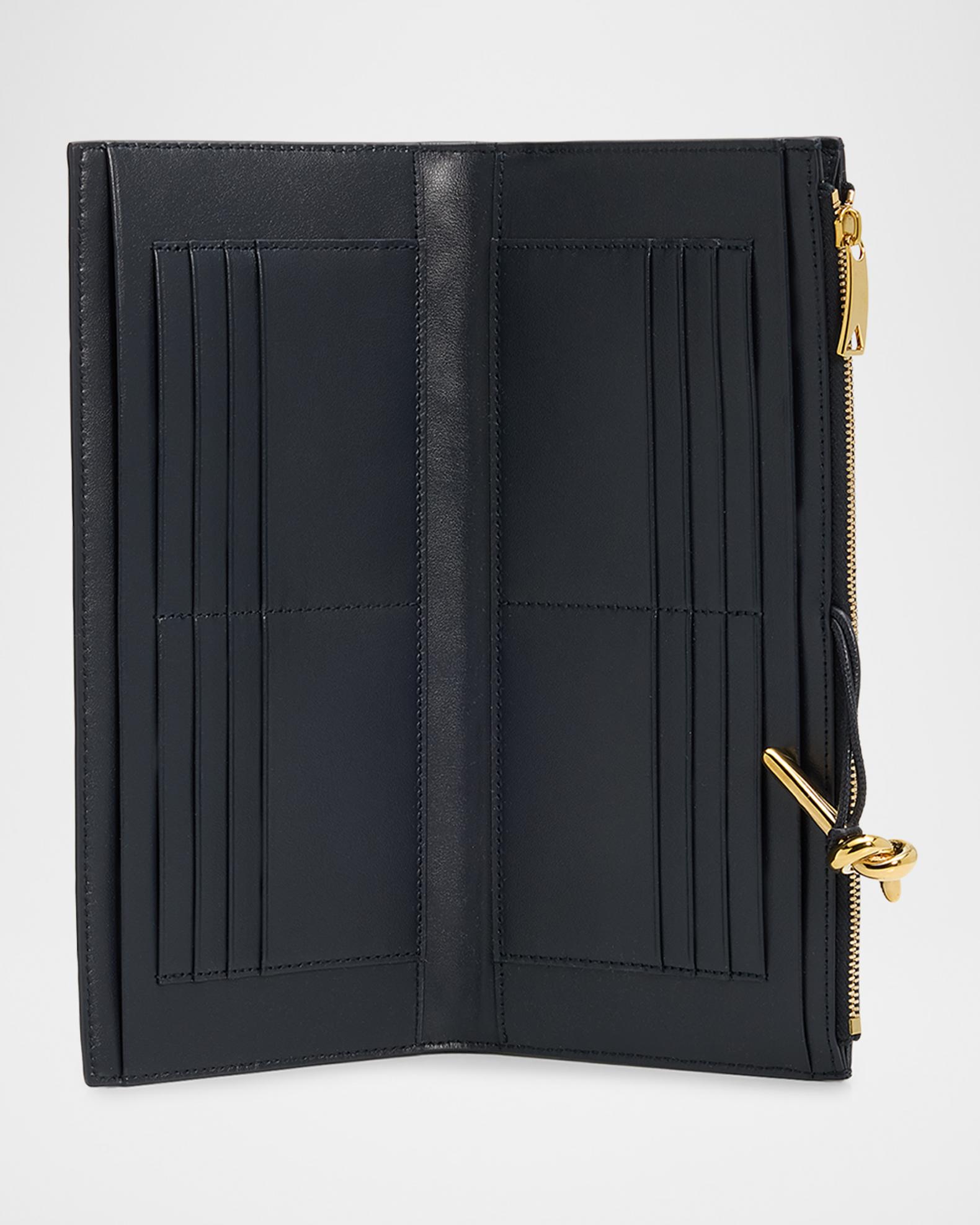 Bottega Veneta Andiamo Intrecciato Leather Wallet Organizer
