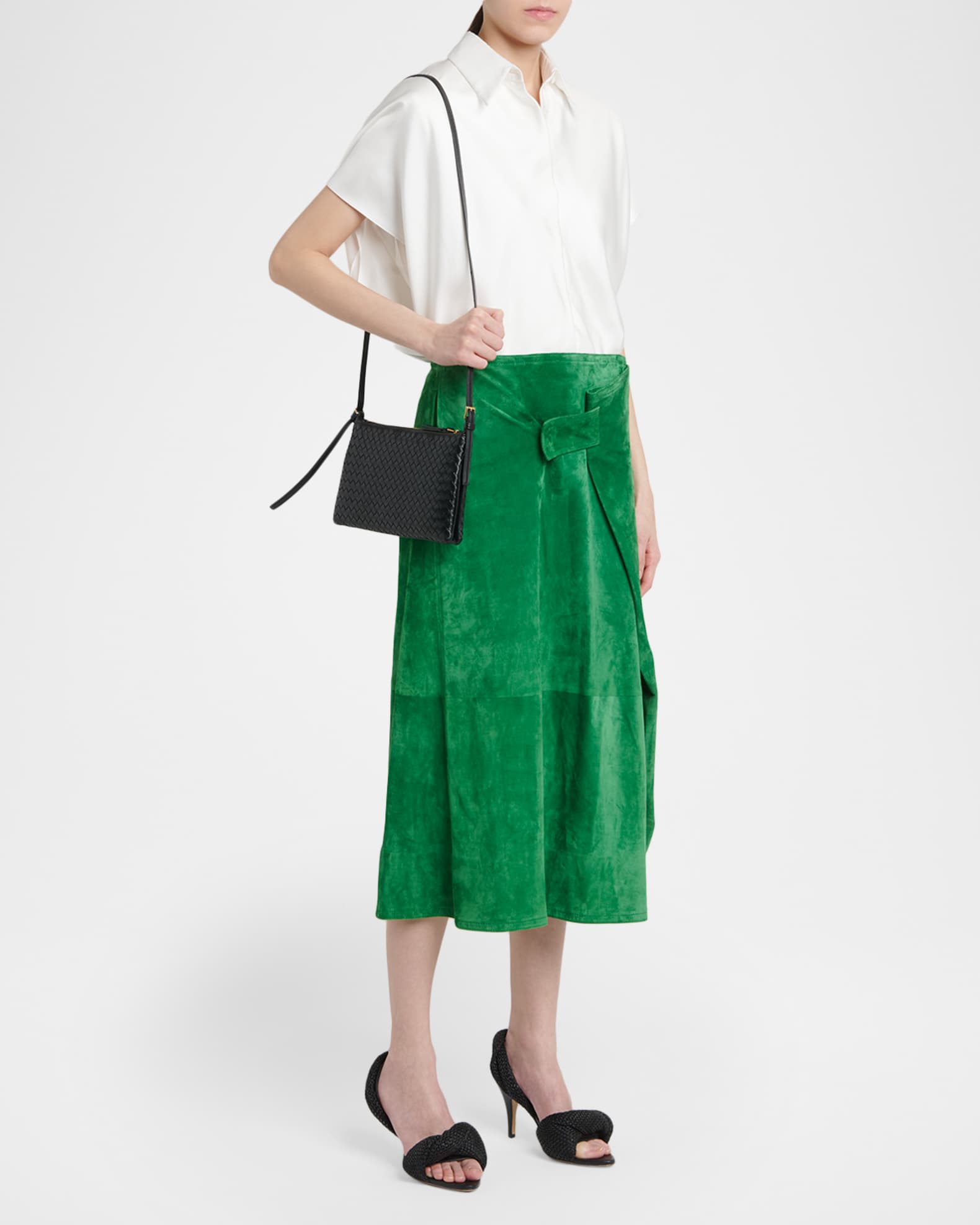 Bottega Veneta Gemellini Leather Crossbody Bag | Neiman Marcus