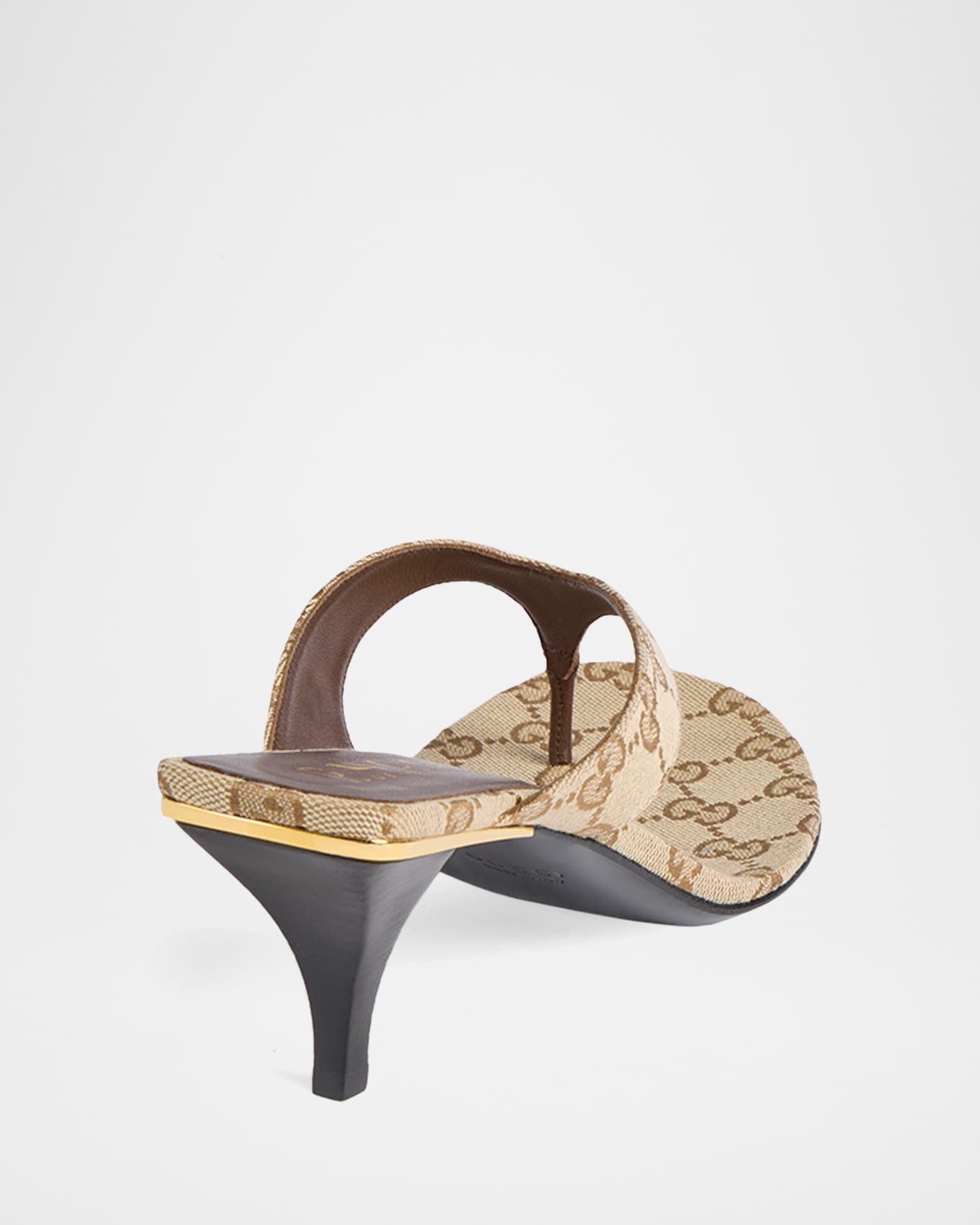 Gucci 55mm Vittoria GG Canvas Thong Sandals | Neiman Marcus