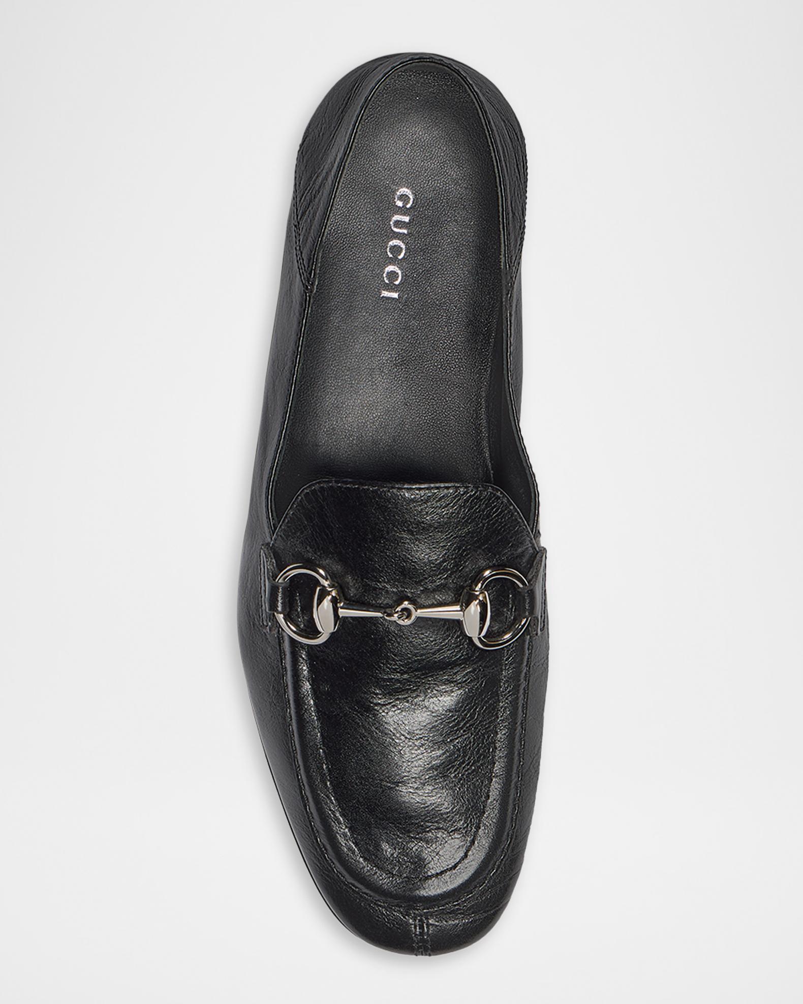 Gucci Jordaan Soft Leather Loafers with Horsebit | Neiman Marcus
