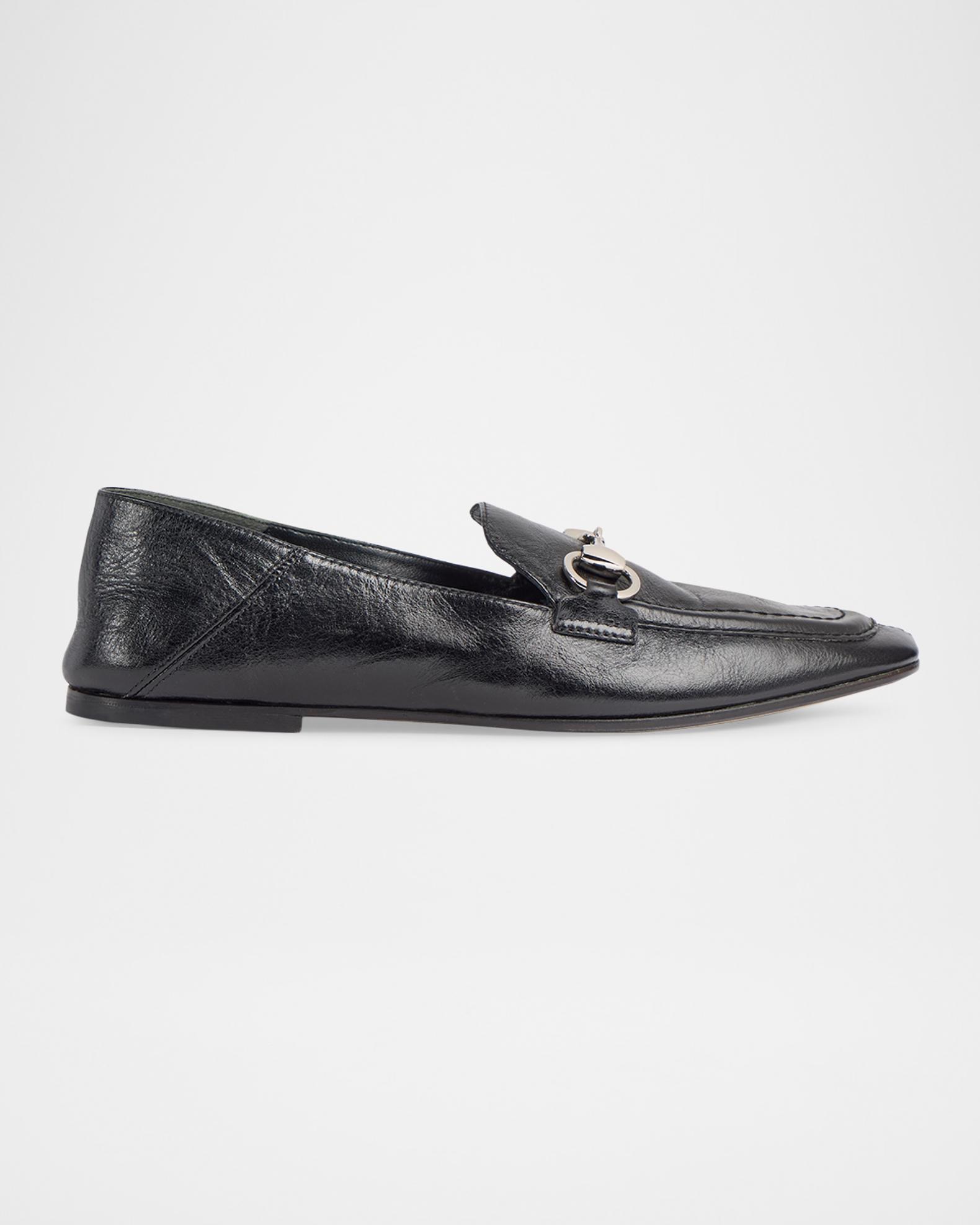 gucci dress shoes black Women's Jordaan Soft Leather Loafers - Rometta Plus Size Women's selects24 item size:L The almond