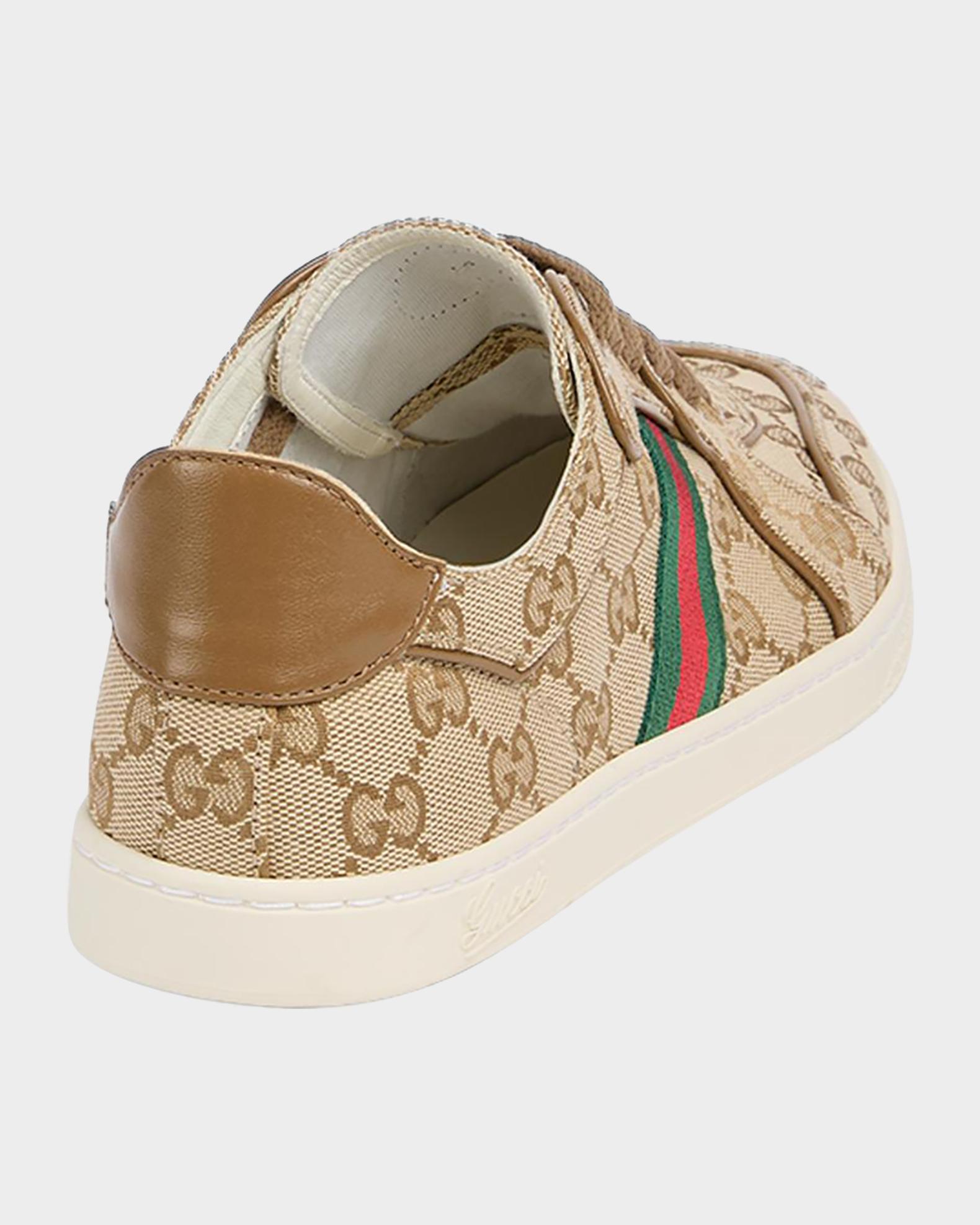 Gucci Stretch GG Canvas Low-Top Sneakers | Neiman Marcus