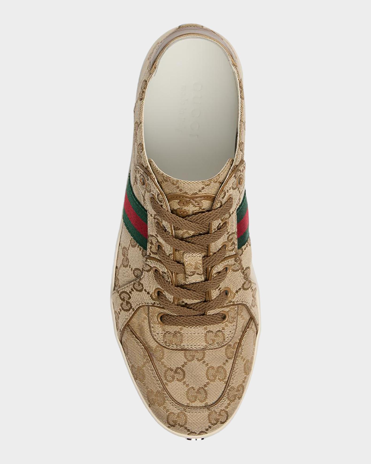 Gucci Stretch GG Canvas Low-Top Sneakers | Neiman Marcus