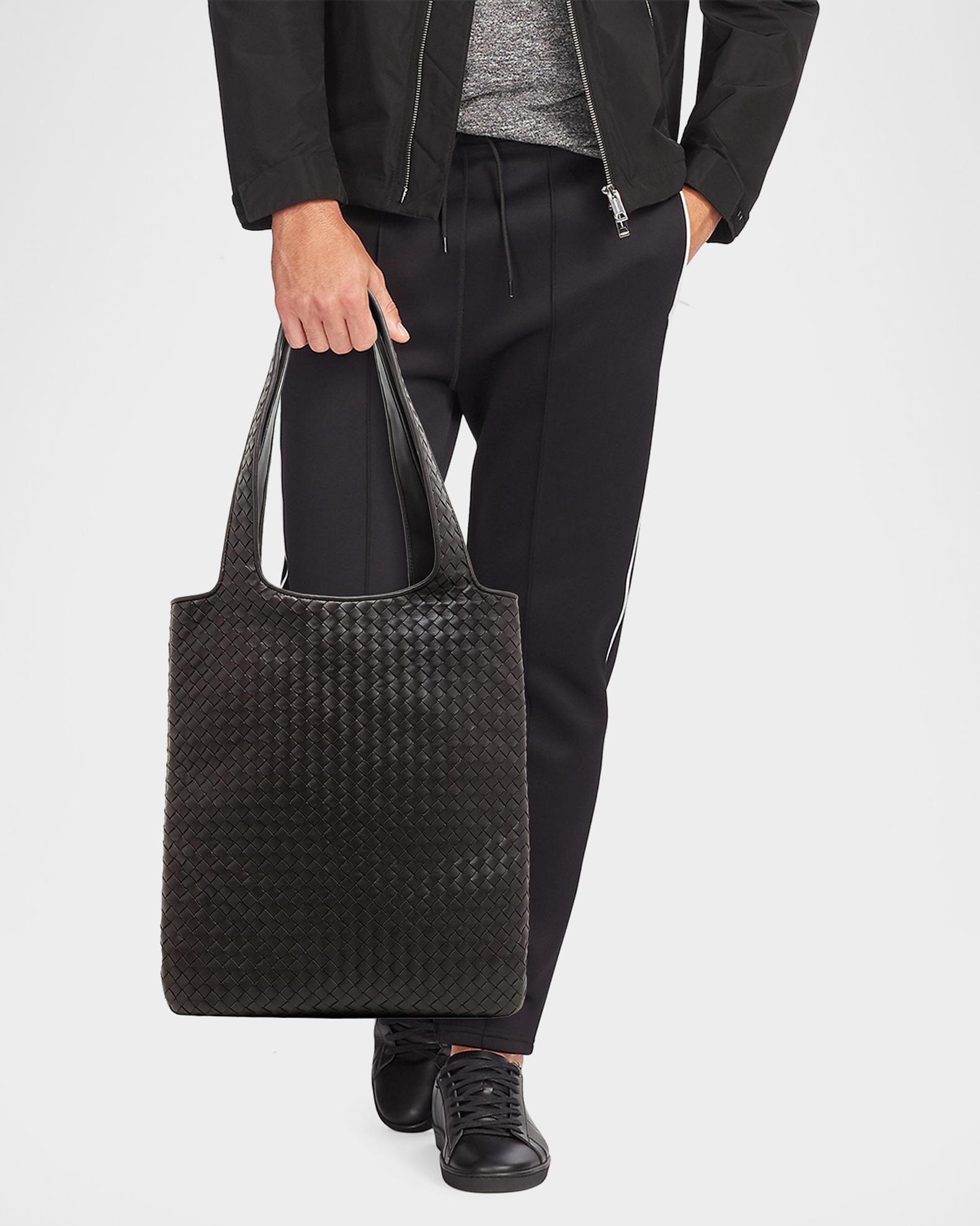 Bottega Veneta Men's Intrecciato Leather Tote Bag | Neiman Marcus