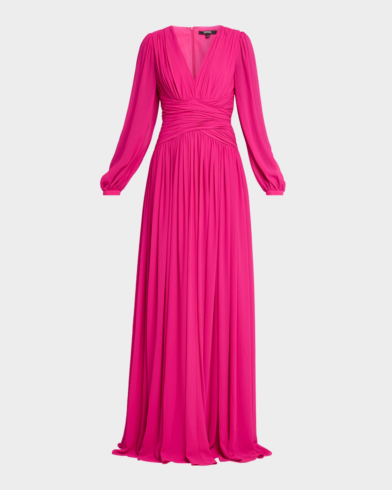 badgley mischka dress V Neck Draped Gown Vintage Rose Floral Lace Basico Purple Cut from a midweight Size:14 | UK