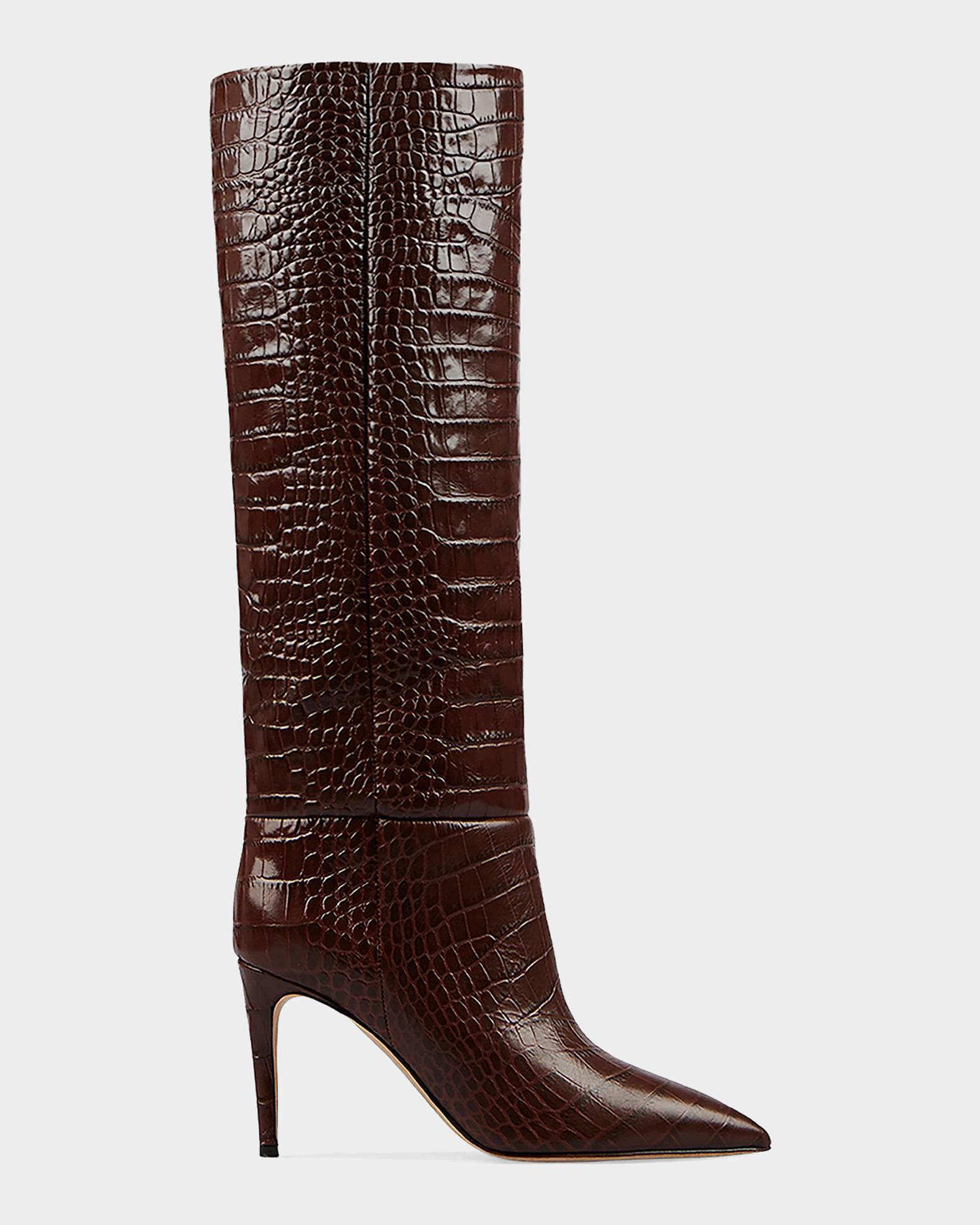 Paris Texas 85MM Croc-Embossed Boots | Neiman Marcus