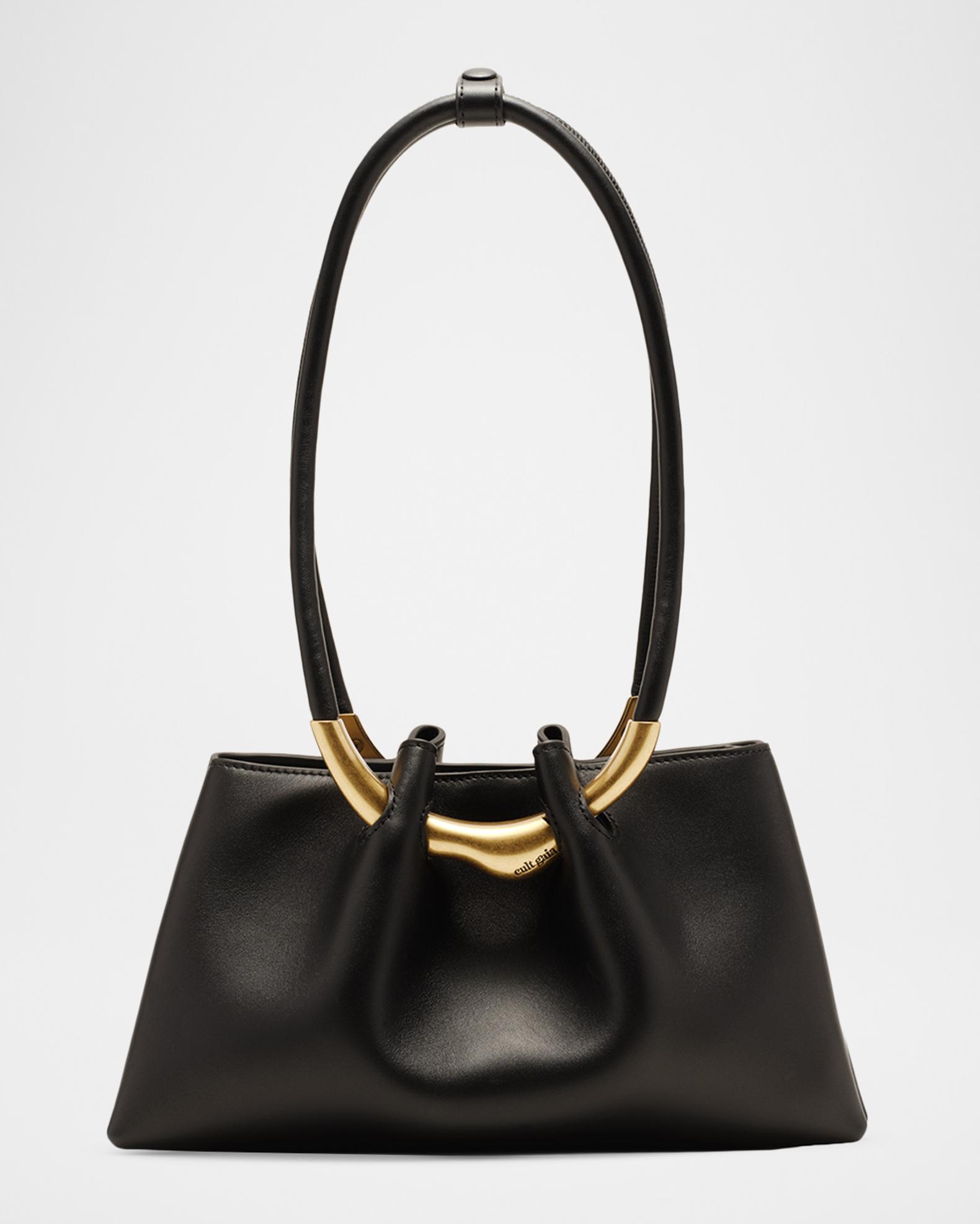 Cult Gaia Asa Pierced Leather Shoulder Bag | Neiman Marcus