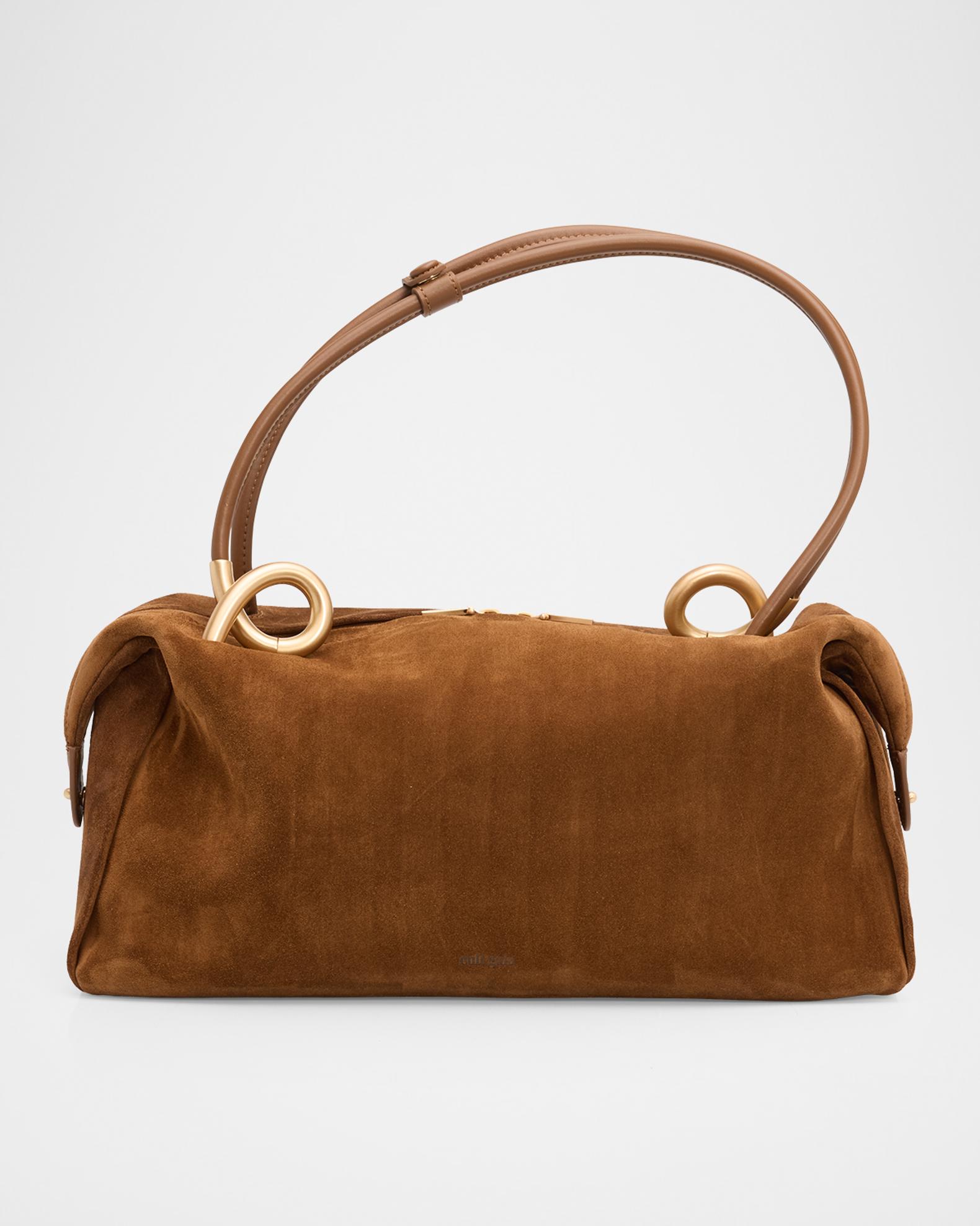 Cult Gaia Azariah Suede Satchel Bag | Neiman Marcus