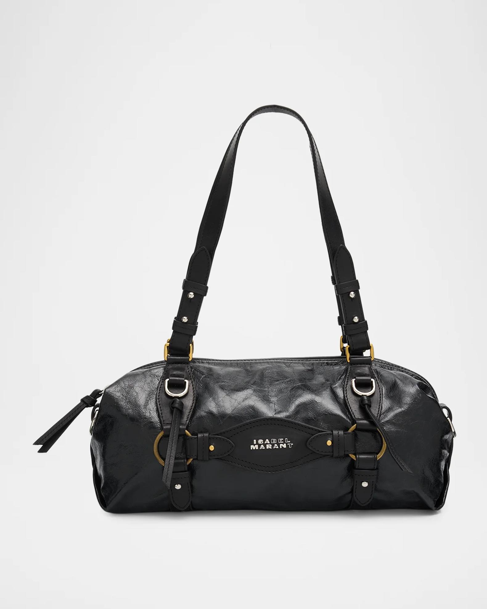 Isabel Marant Tilpa Mini Leather Bowling Shoulder Bag | Neiman Marcus