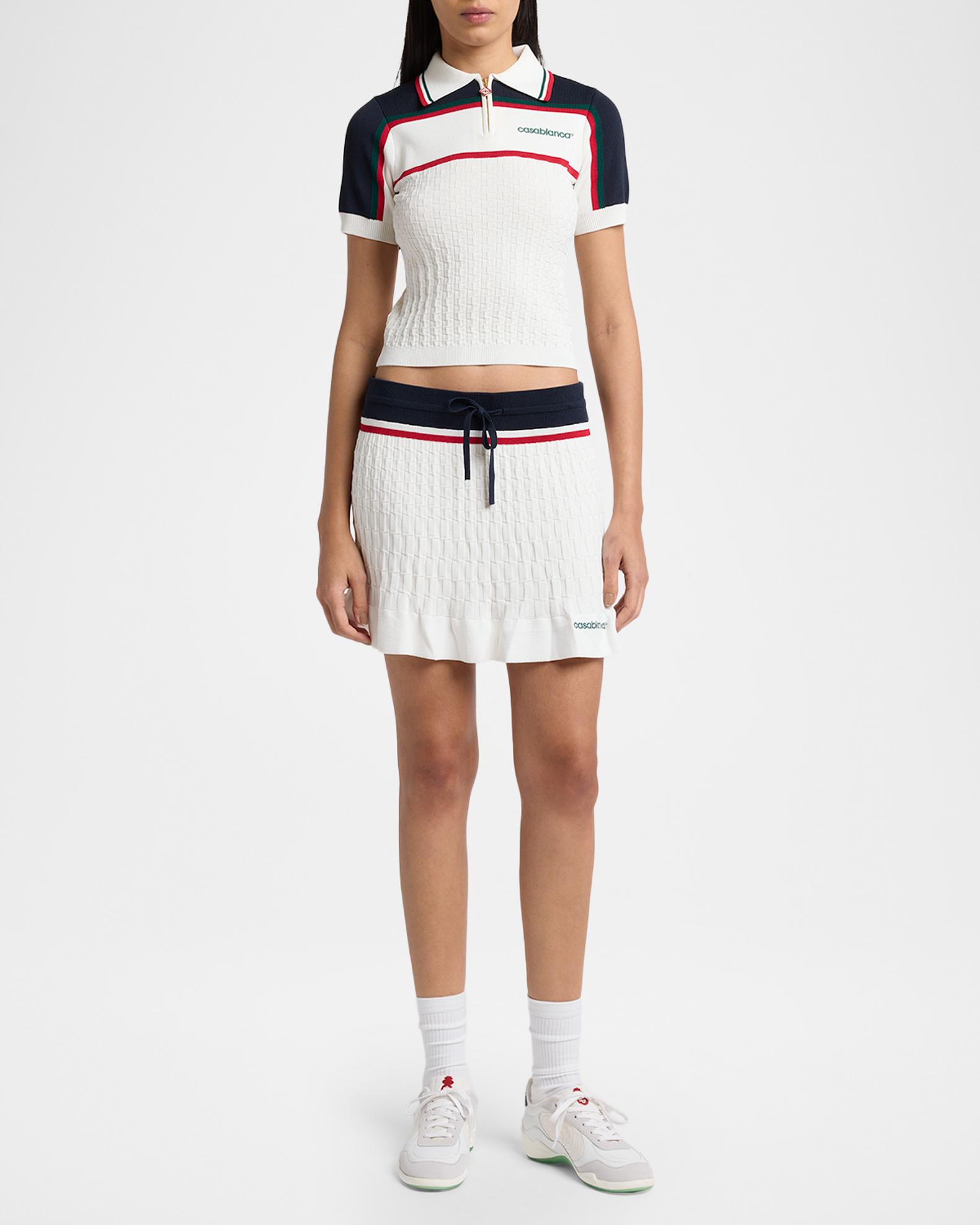 Casablanca Knit Tennis Mini Skirt | Neiman Marcus