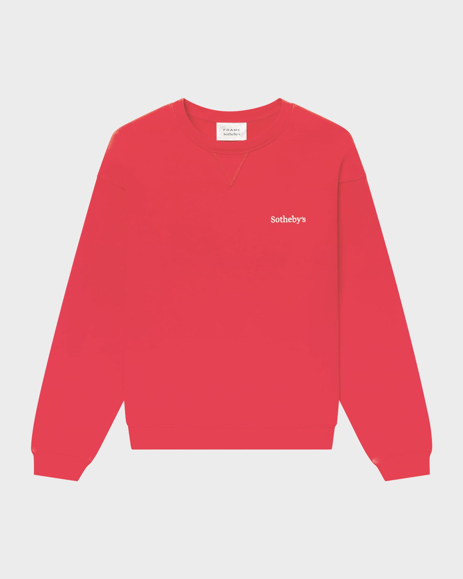 FRAME FRAME x Sotheby's Cotton Crewneck Sweatshirt | Neiman Marcus