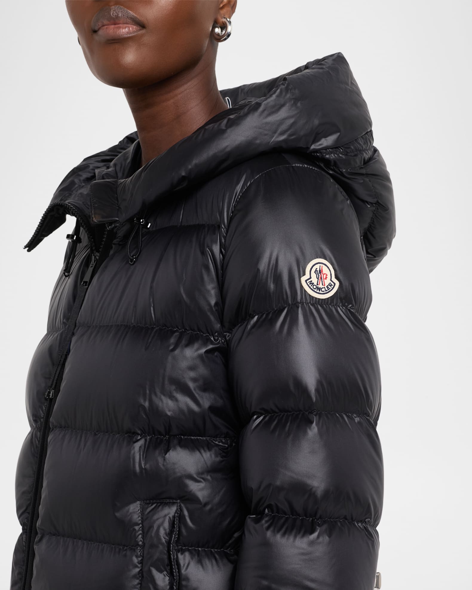 Moncler Genius Suyenne Hooded Mid-Length Down Jacket | Neiman Marcus