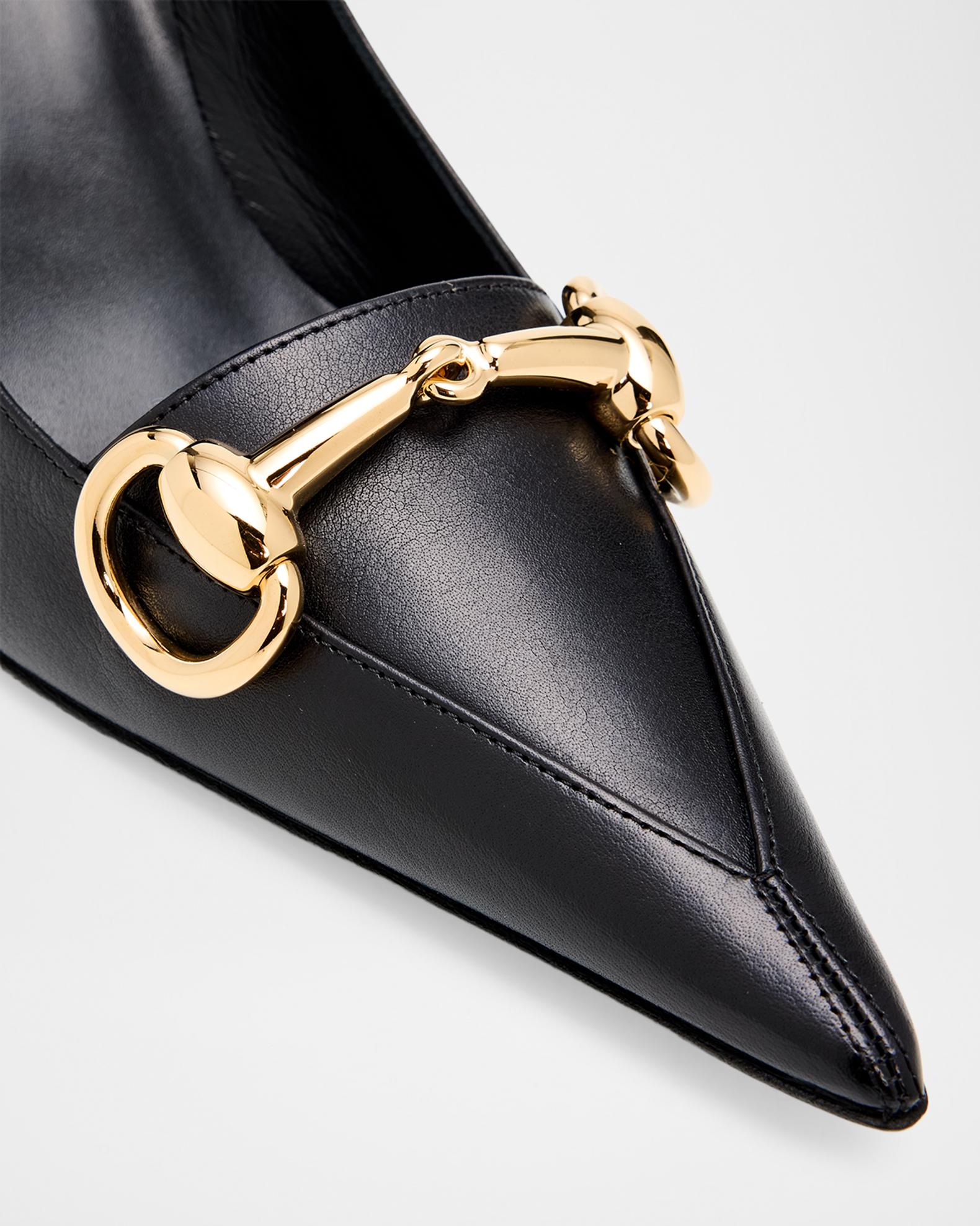 Gucci 75mm Boulevard Leather Pumps | Neiman Marcus