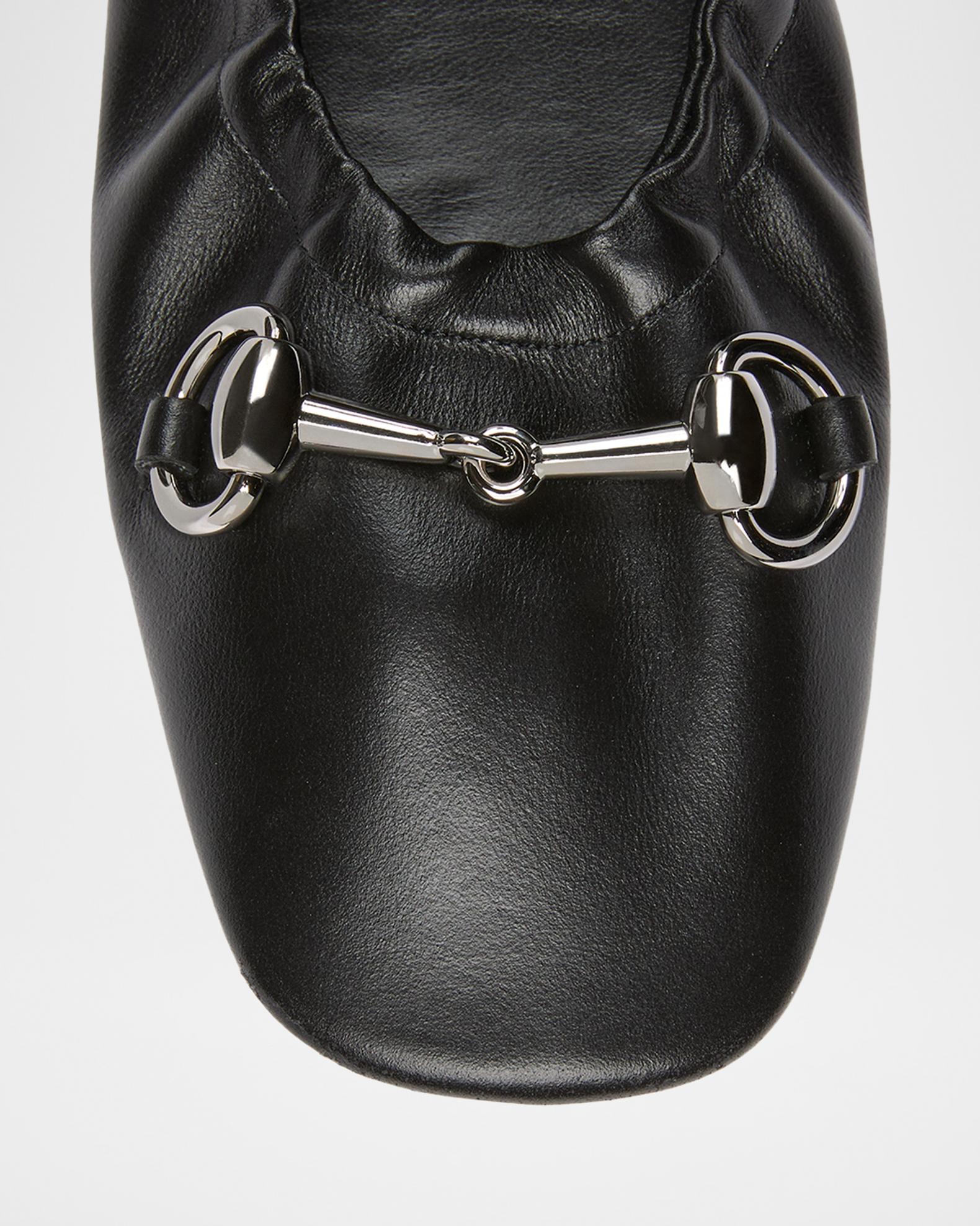 Gucci Prima Leather Ballerina Flats | Neiman Marcus