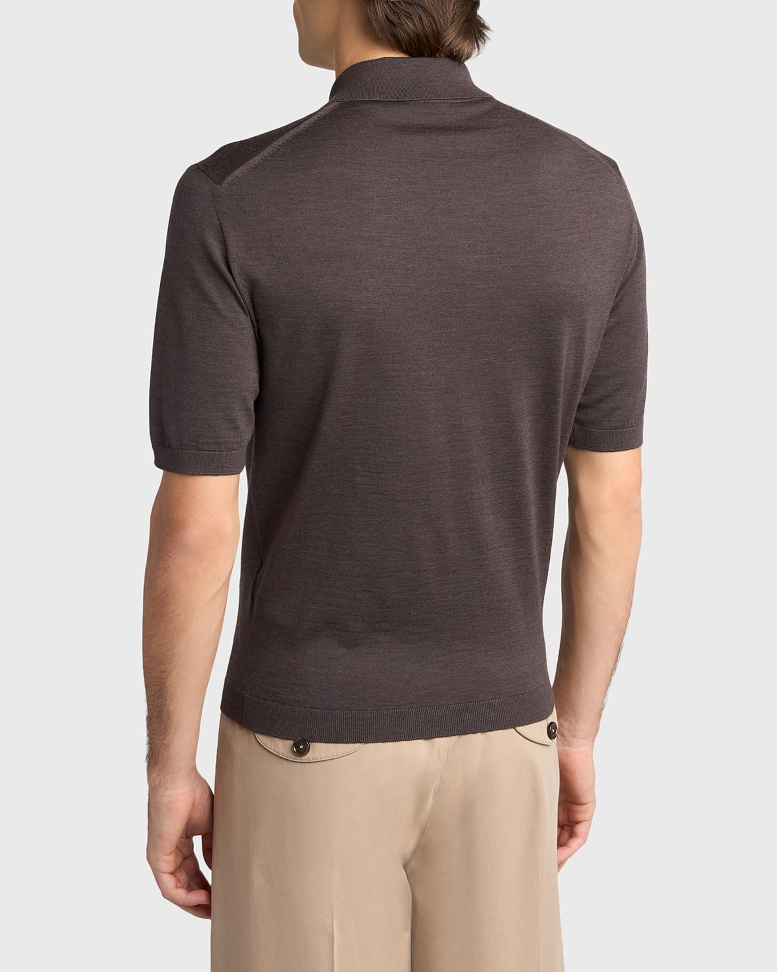 Jil Sander Men's Lightweight Wool Polo T-Shirt | Neiman Marcus
