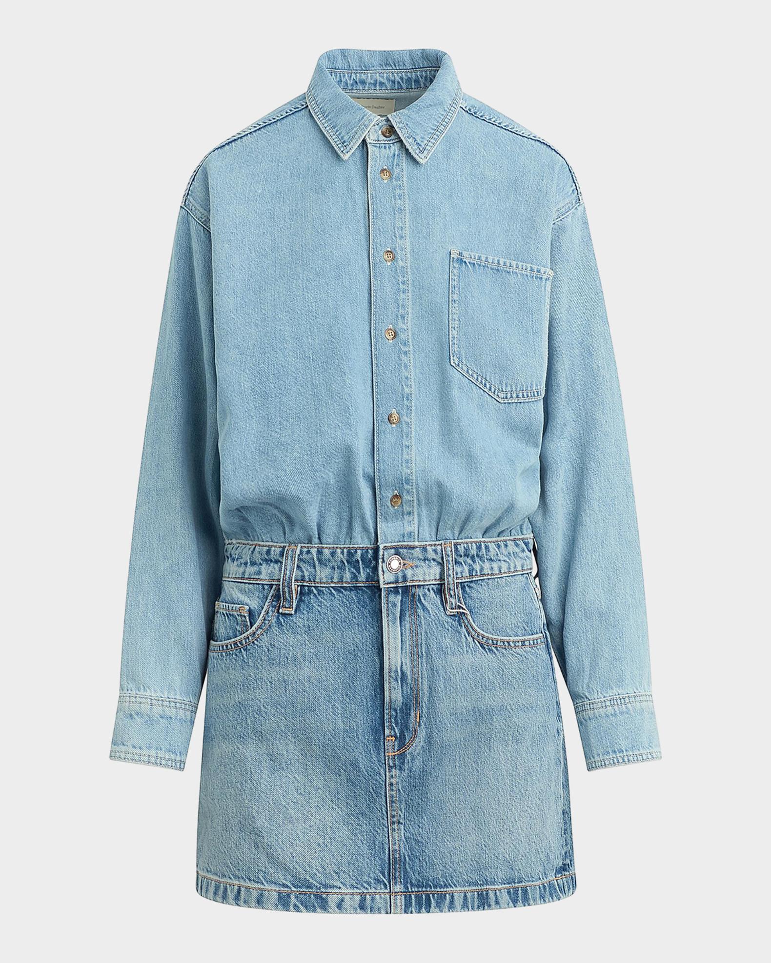 layered denim dress The Layla Milos / 31 live_product