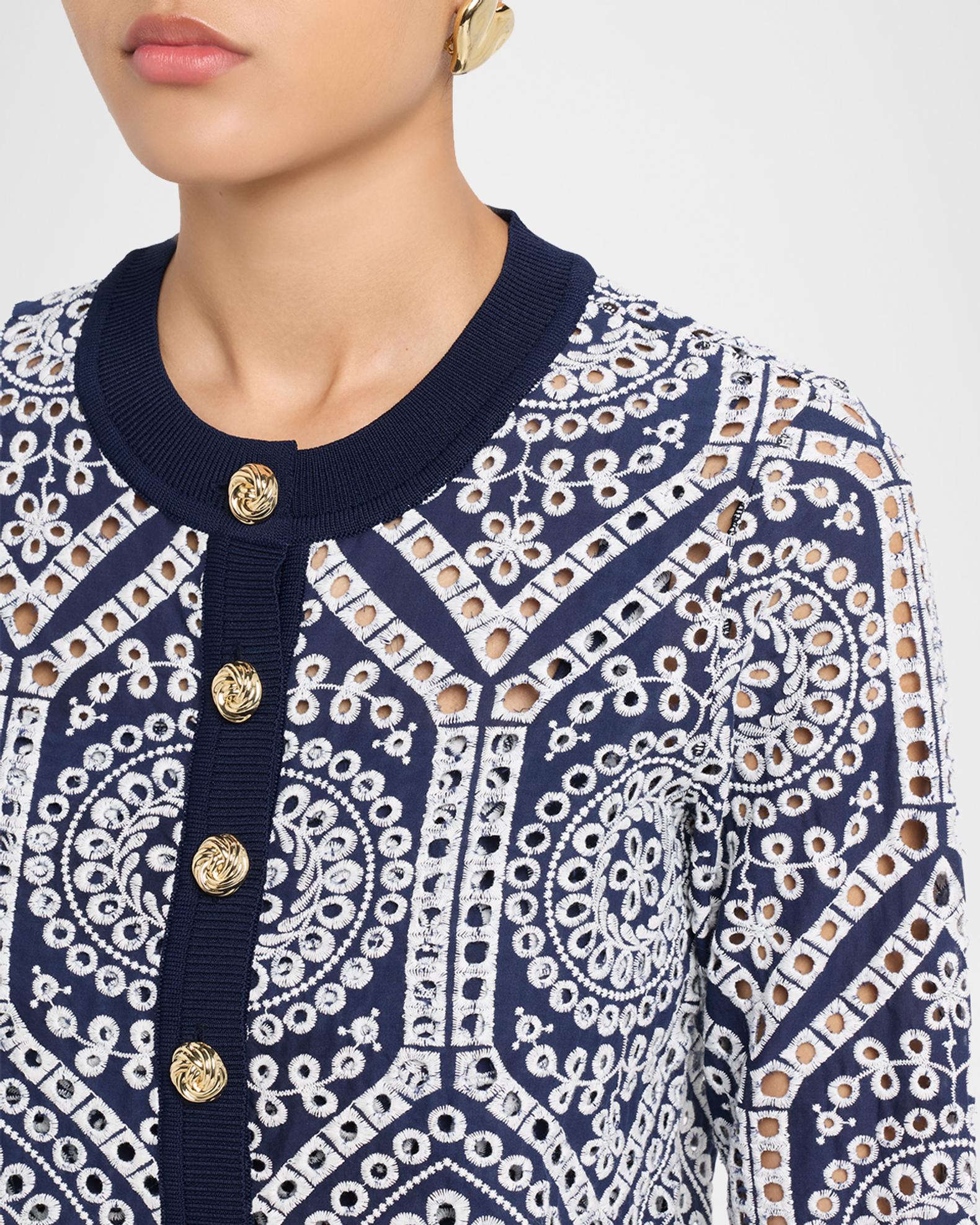 Generation Love Erin Cotton Eyelet Cardigan | Neiman Marcus