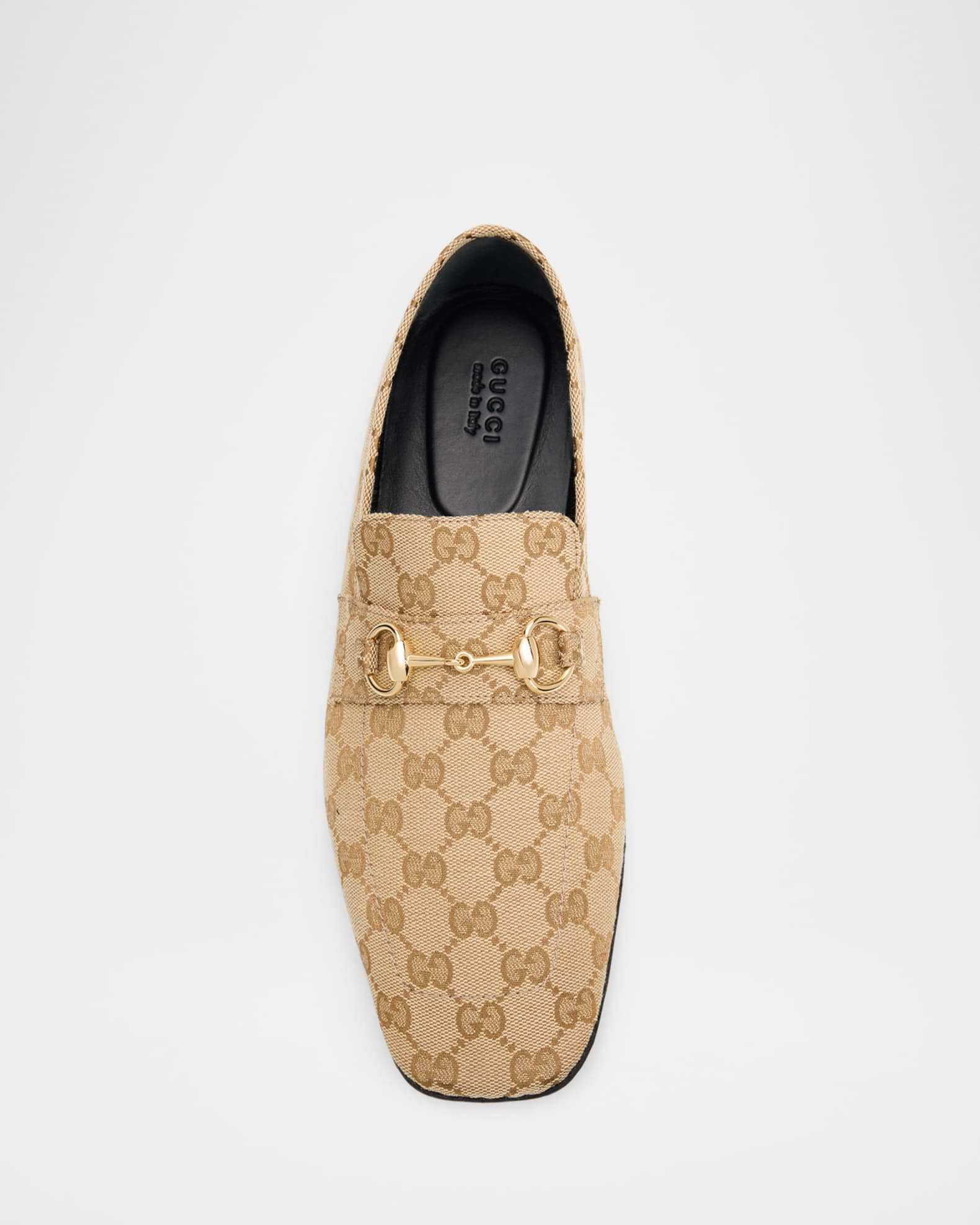 GUCCI GGマーモントゴールド金具シングルモンクレザービジネスシューズ Gucci Ragazzo GG Monogram Canvas Loafer | Neiman Marcus