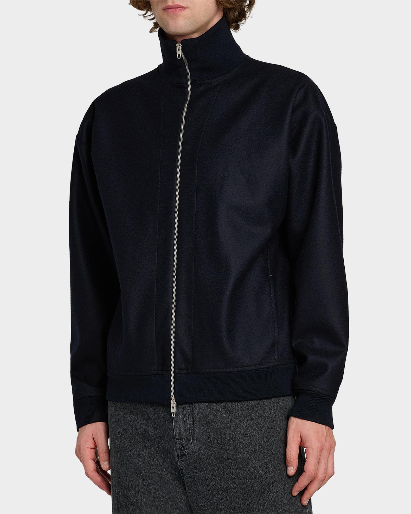 Jil Sander Men's Melton Wool Zip-Front Jacket | Neiman Marcus