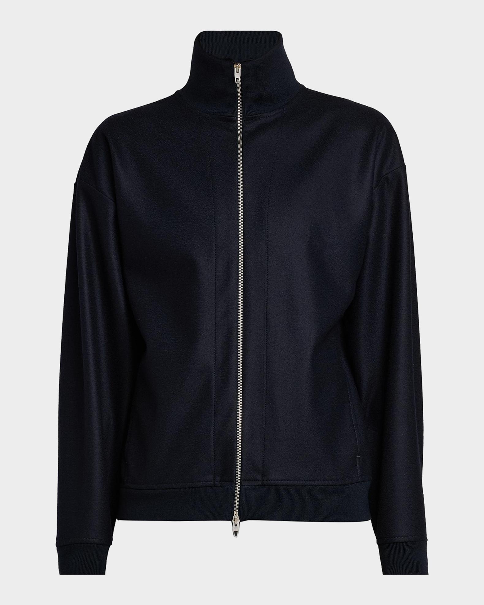 Jil Sander Men's Melton Wool Zip-Front Jacket | Neiman Marcus
