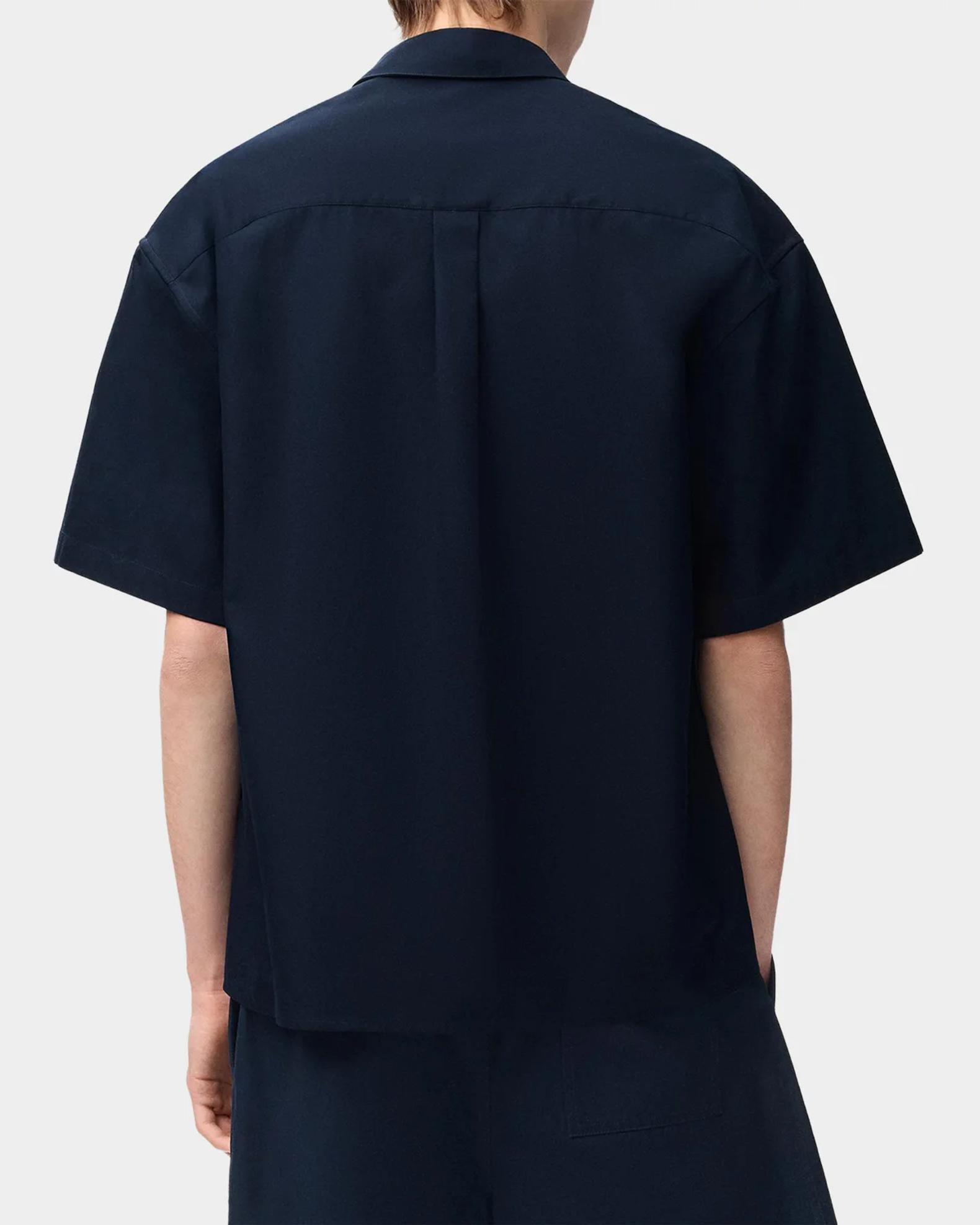LOEWE Men's Short-Sleeve Heavy Cotton Button-Front Shirt | Neiman Marcus
