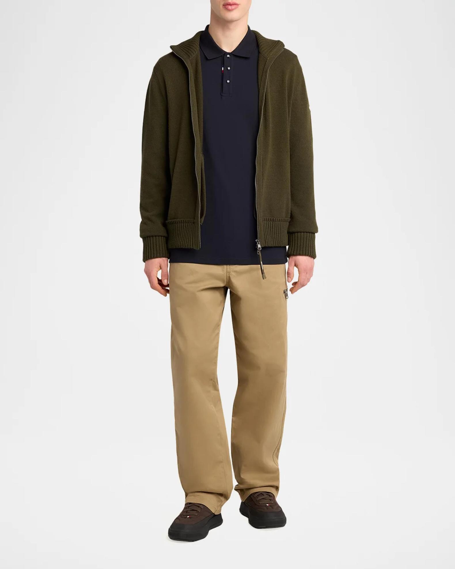 Moncler Grenoble Men's Wool and Cashmere Full-Zip Knit Cardigan