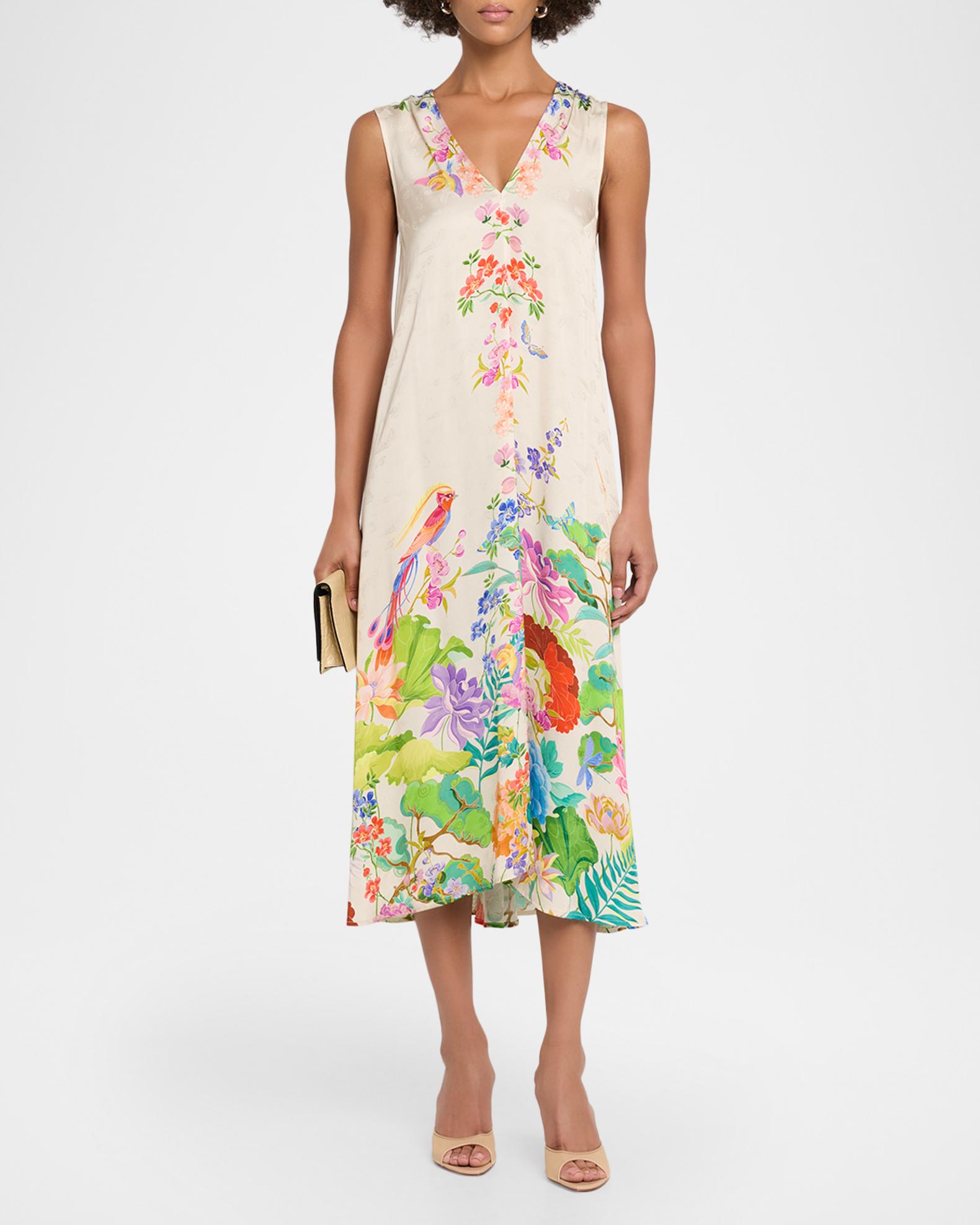 johnny was dress Women's Midi Eva in WHITE, Size XS, Floral Short sleeves Size:CHILD 13 Sleeveless Girl_Necklace Azazie Pauline