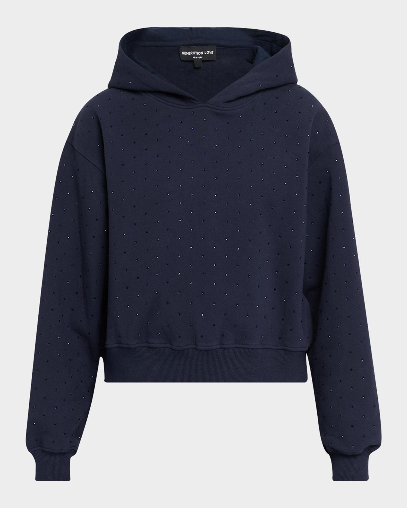 Generation Love Renae Crystal-Embellished Hoodie | Neiman Marcus