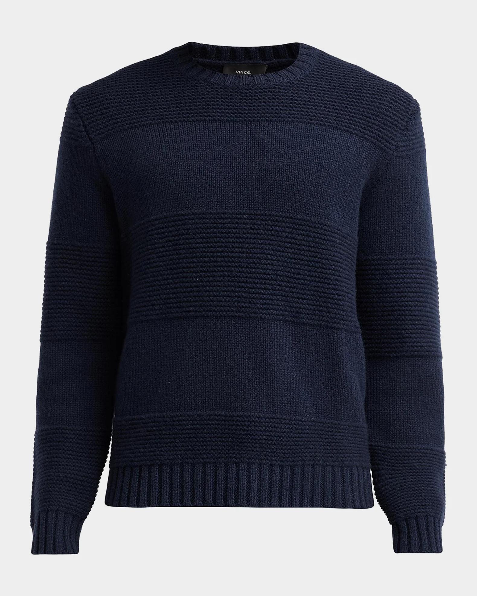 Vince Men's Garter Rugby Stripe Crewneck Sweater | Neiman Marcus