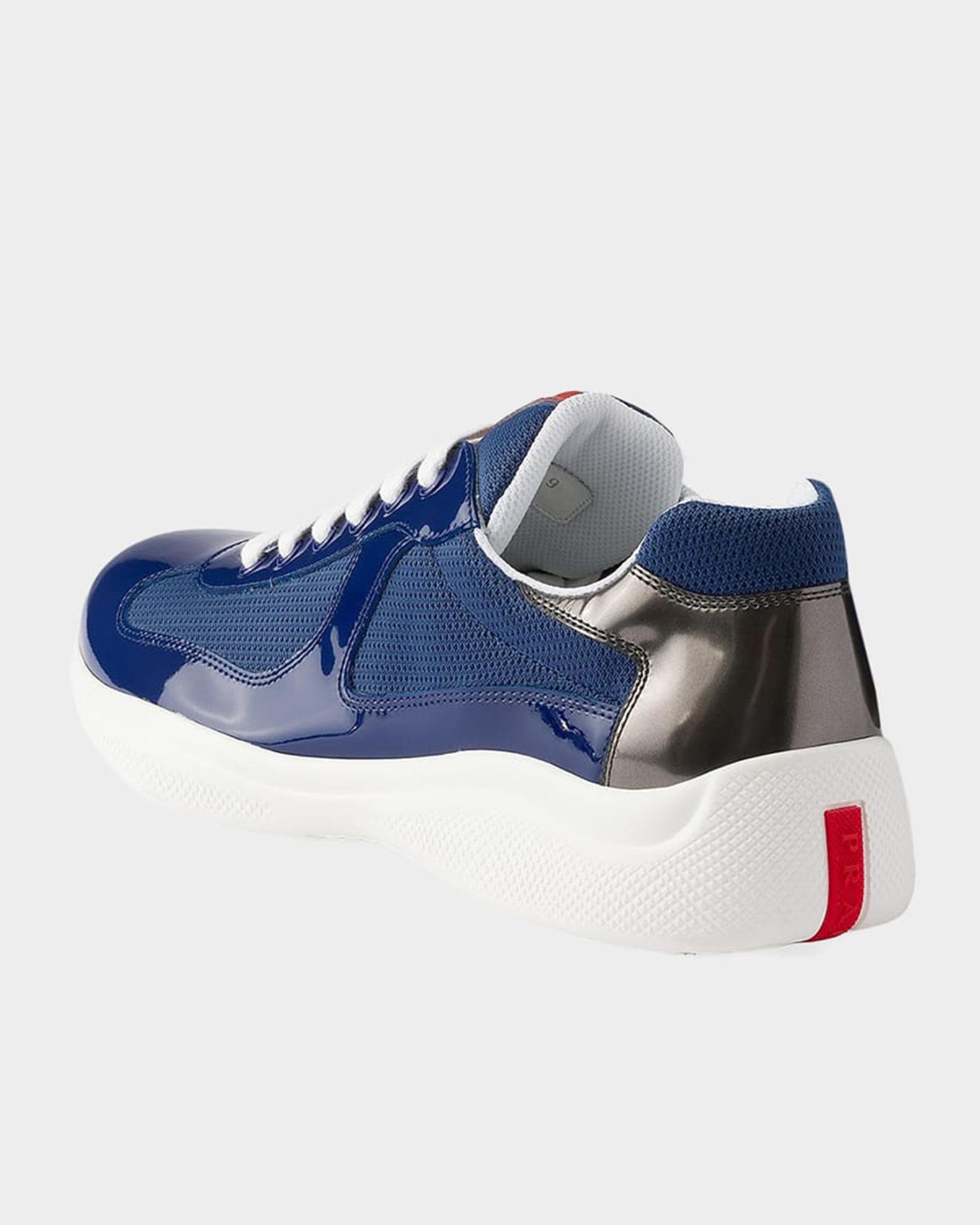 Prada Men's Patent Leather & Technical Fabric Prada America's Cup