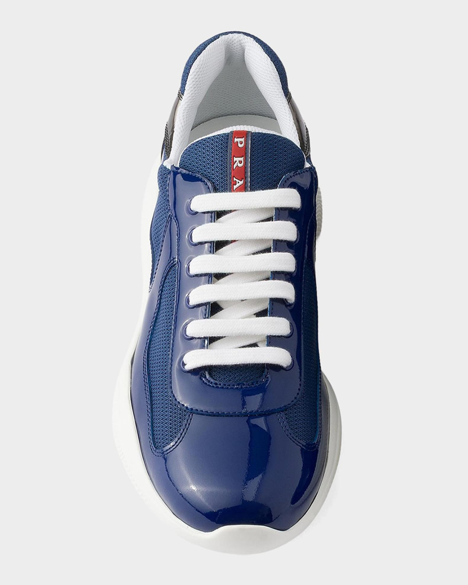 Prada Men's Patent Leather & Technical Fabric Prada America's Cup