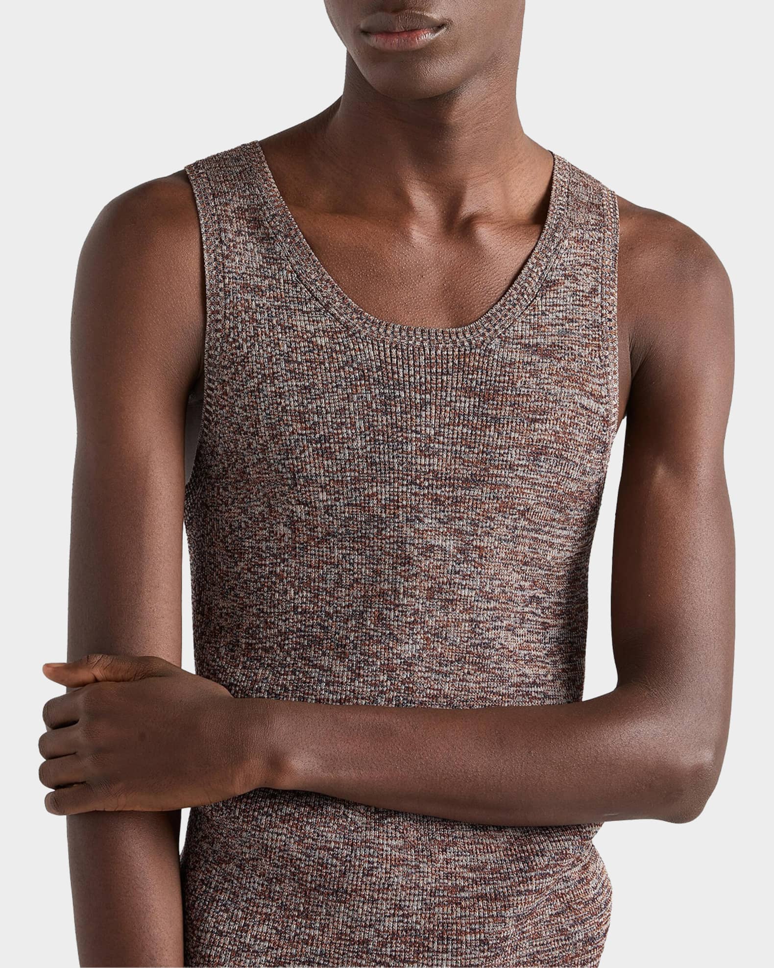 Prada Men's Cotton Knit Tank Top | Neiman Marcus