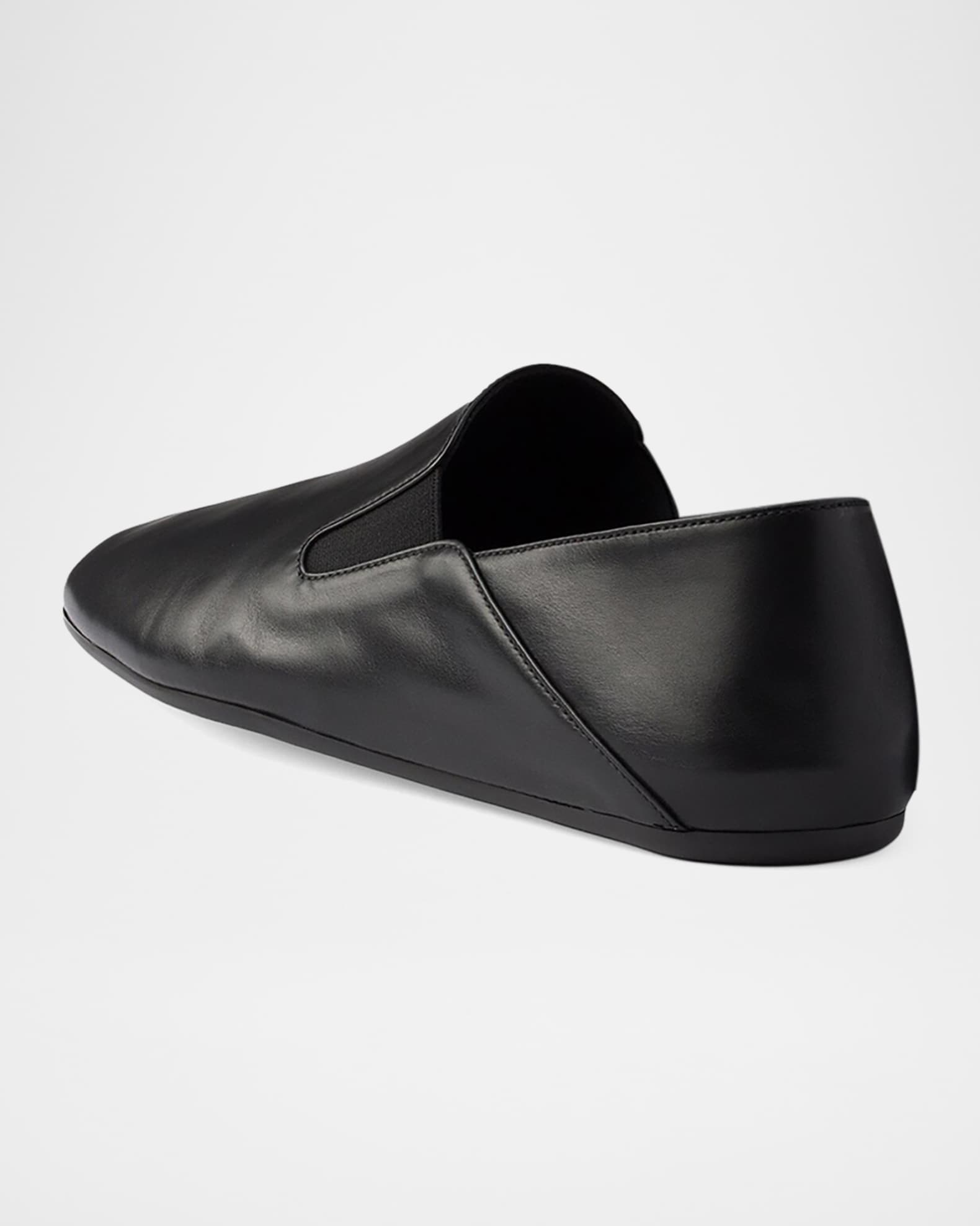 靴 PRADA square toe leather loafers black Prada Men's Leather Loafers | Neiman Marcus