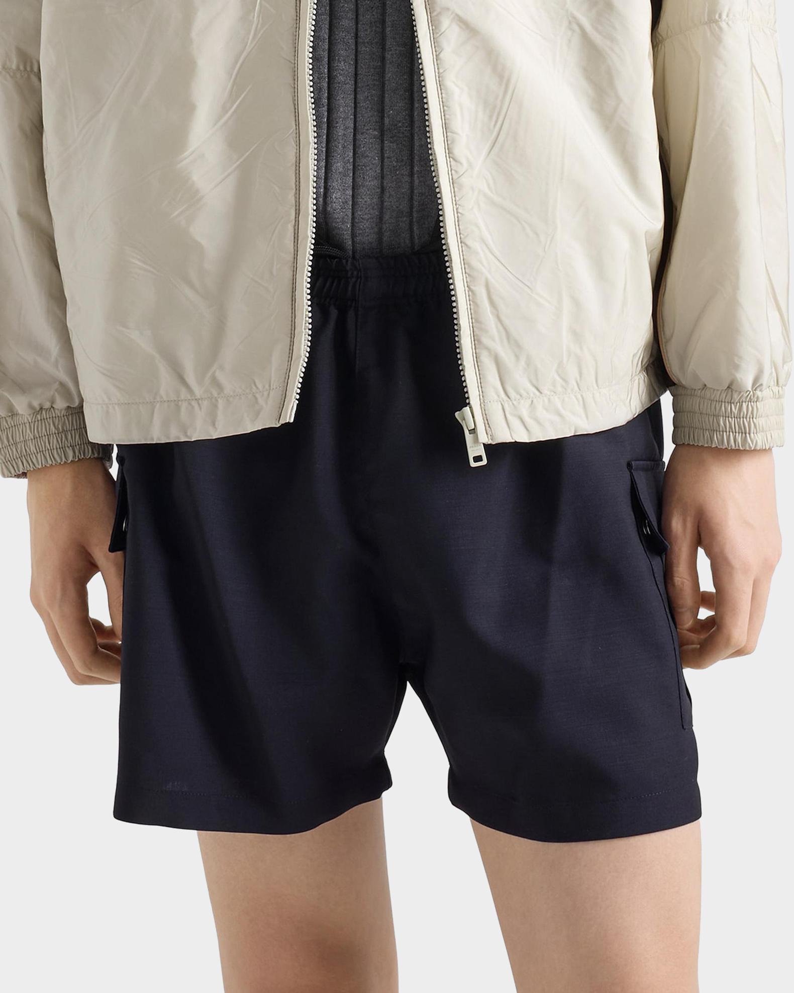 パンツ TOGA21ss black wool mohair short pants Prada Men's Mohair Wool Shorts | Neiman Marcus