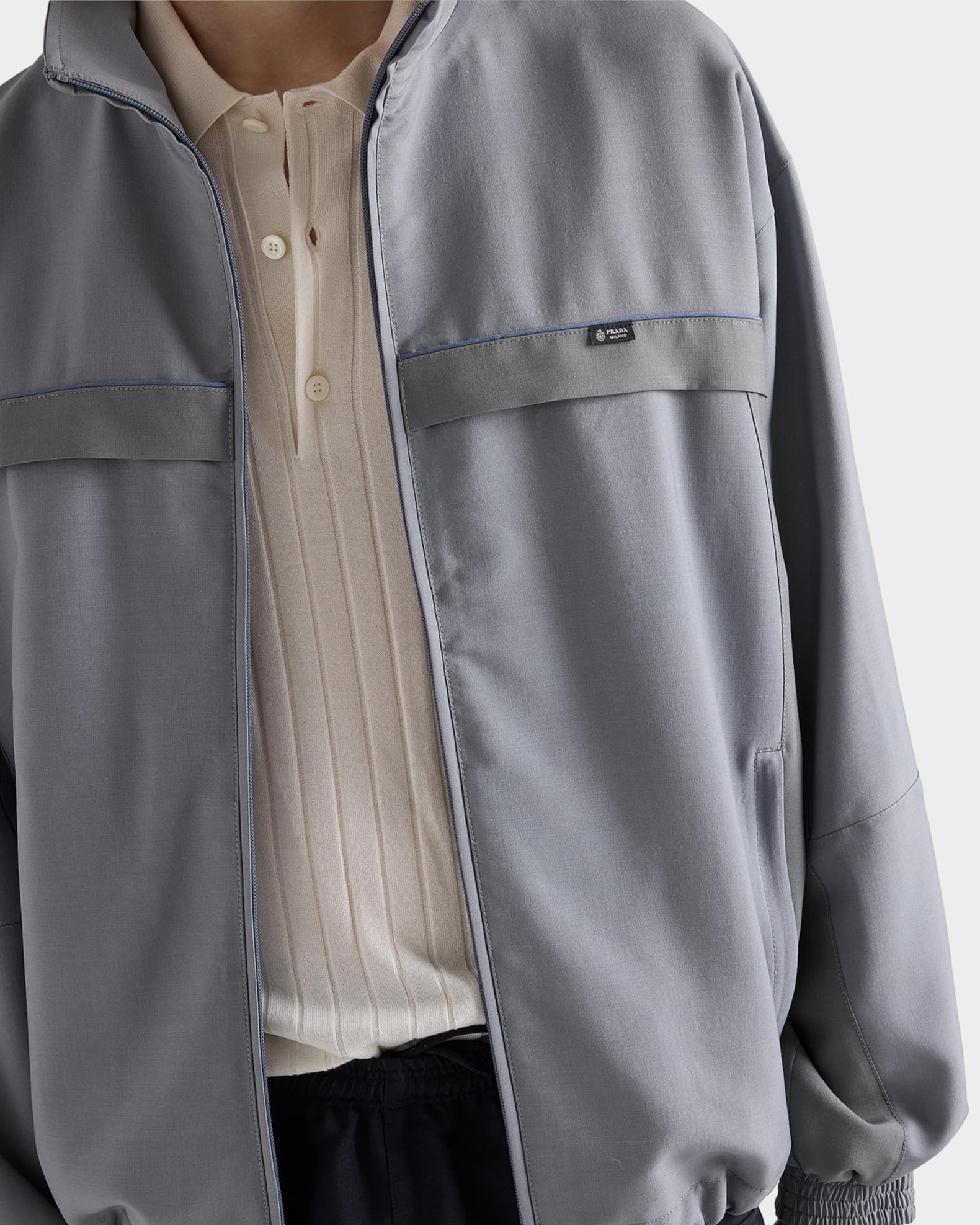 Prada Men's Mohair Wool Jacket | Neiman Marcus