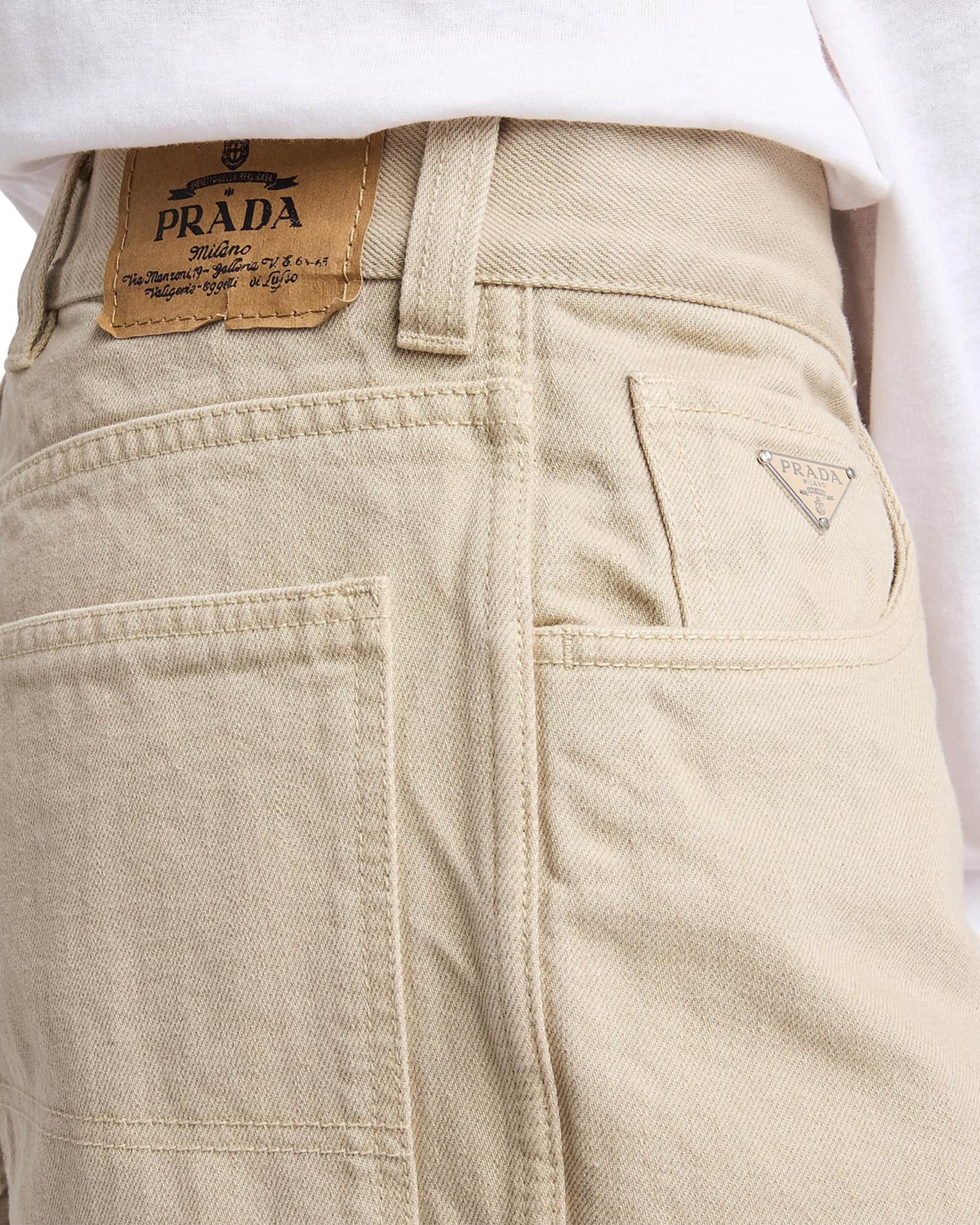 Prada Men's Loose-Fit Old Denim Jeans | Neiman Marcus