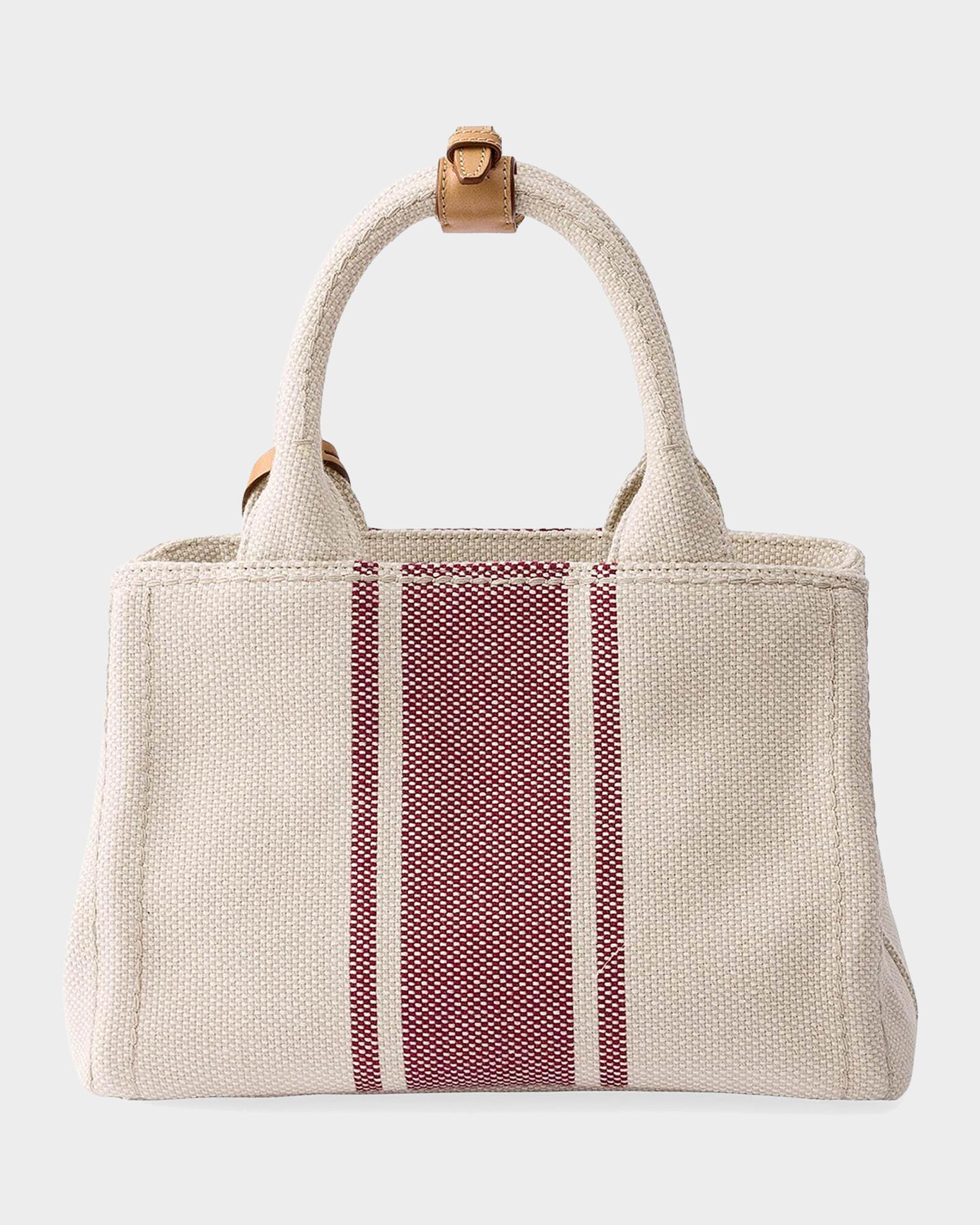 Prada Jardinire Small Cotton Canvas Tote Bag | Neiman Marcus