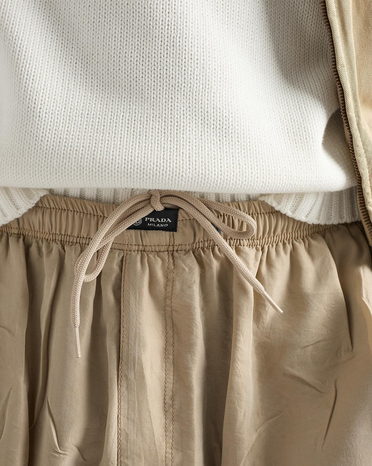 Prada Men's Silk Bermuda Shorts | Neiman Marcus