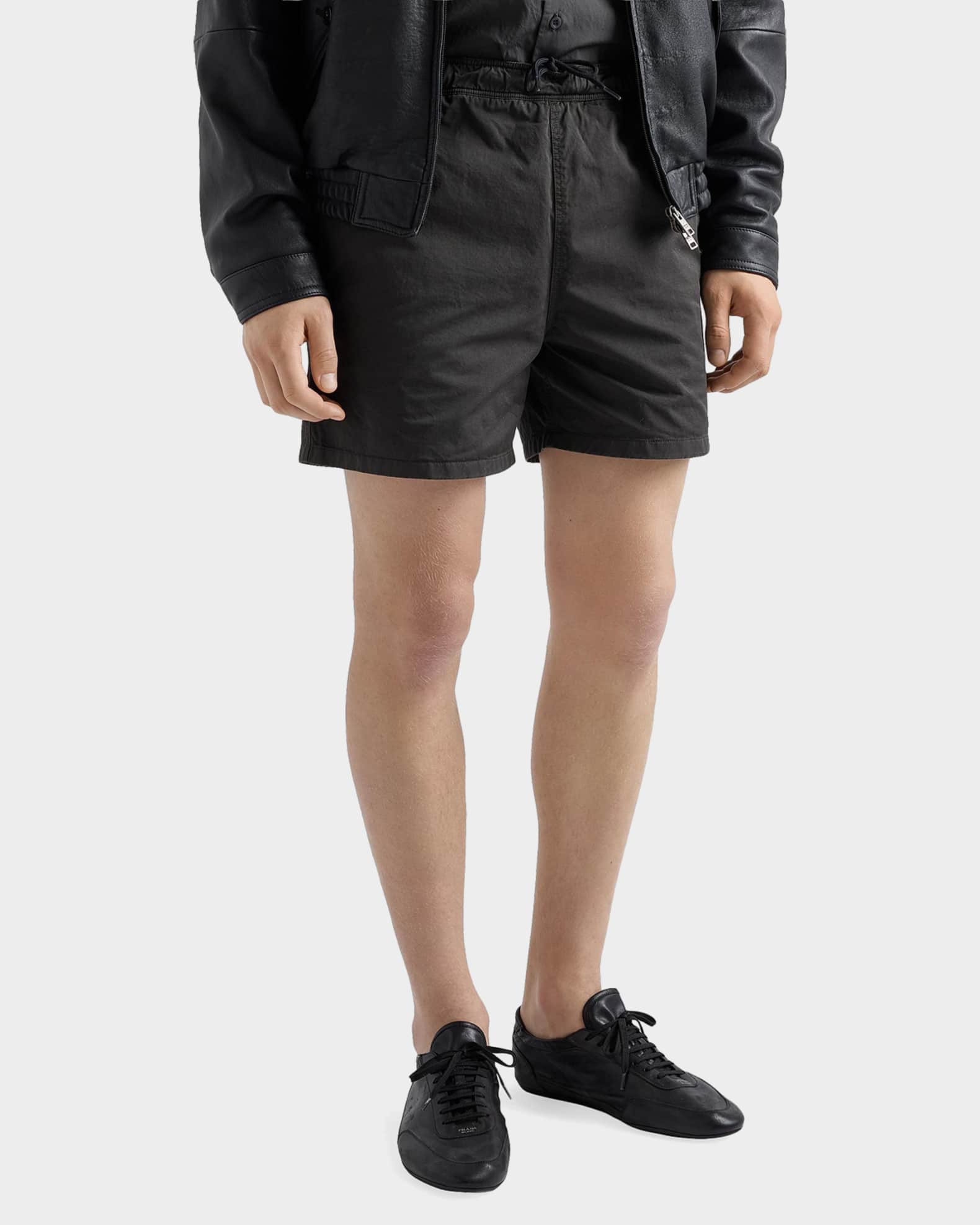 PRADA スウィムショーツ Prada Men's Cotton Twill Swim Trunks | Neiman Marcus