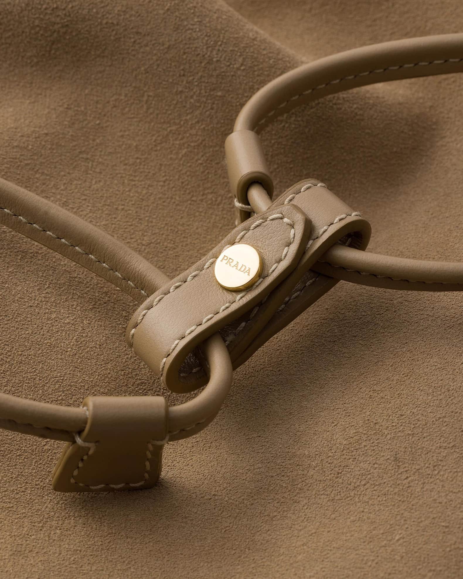 Prada Prada Wish Suede Pouch Bag | Neiman Marcus