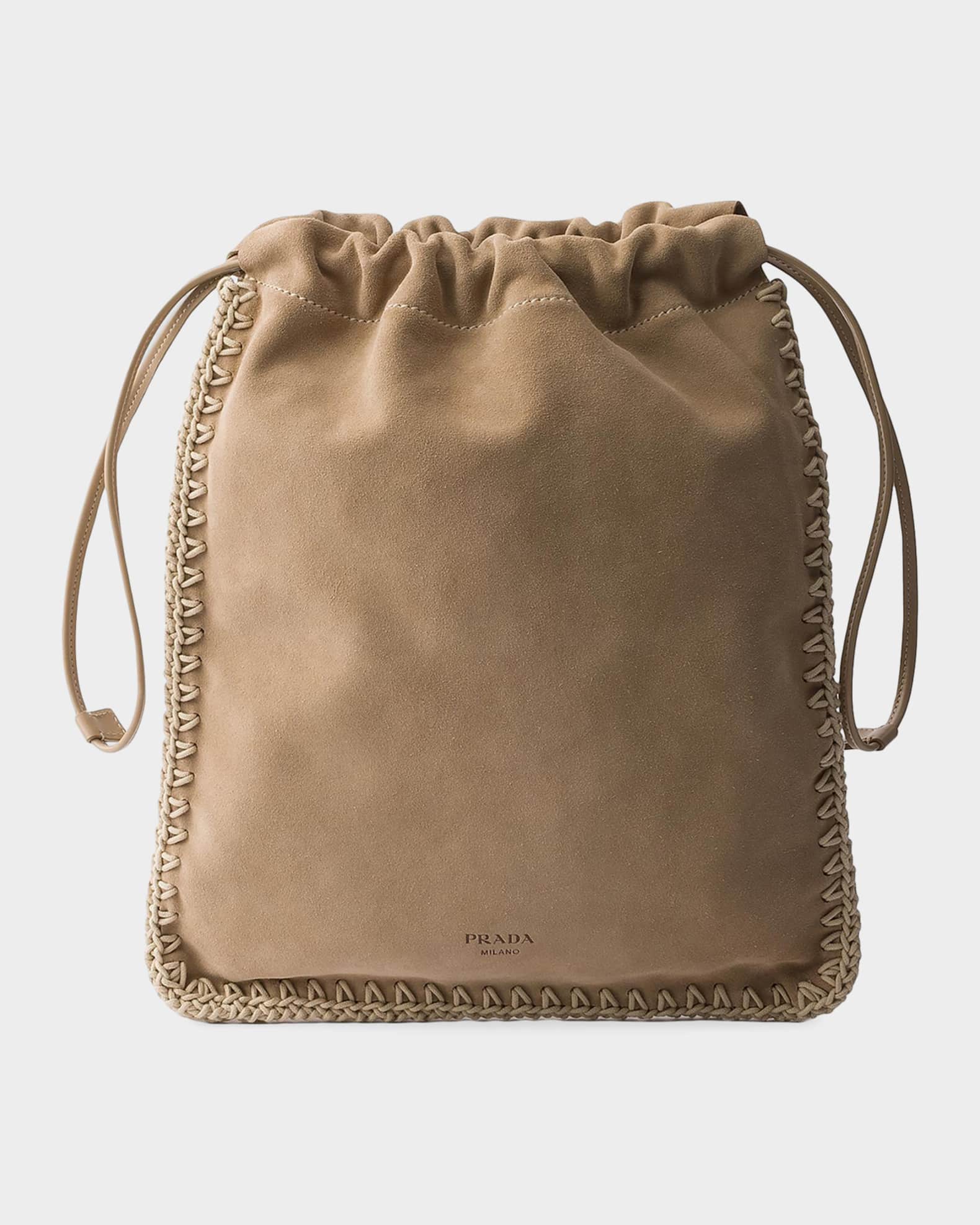 Prada Prada Wish Suede Pouch Bag | Neiman Marcus
