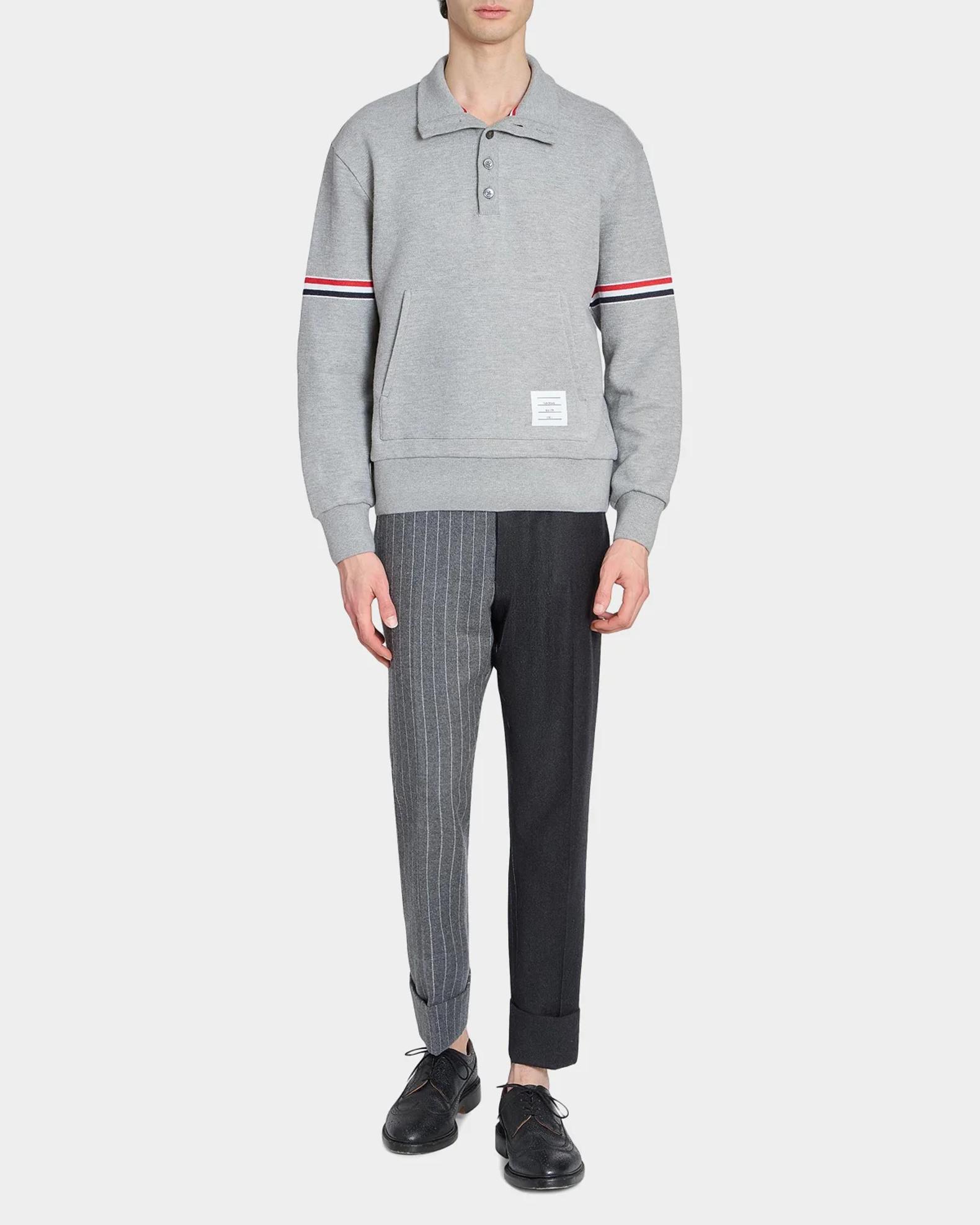 Thom Browne RWB Engineered Stripe Loopback Sweatshirt | Neiman Marcus
