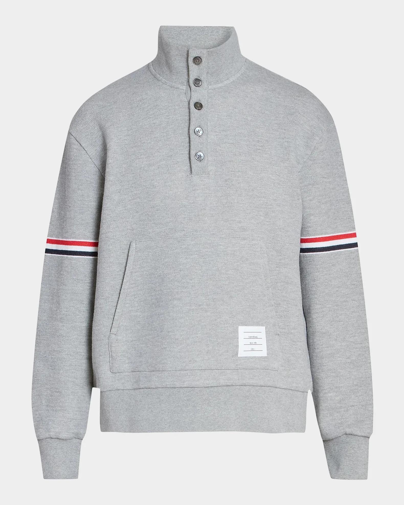 Thom Browne RWB Engineered Stripe Loopback Sweatshirt | Neiman Marcus