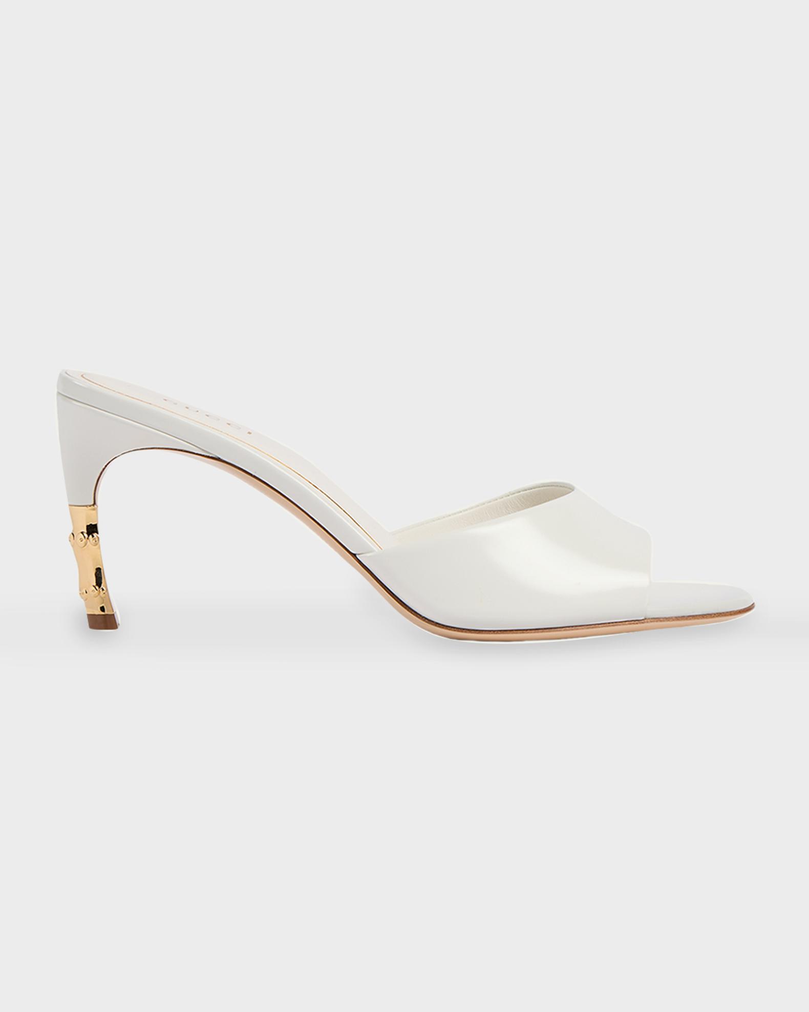 Gucci 75mm Castello Leather Mules | Neiman Marcus